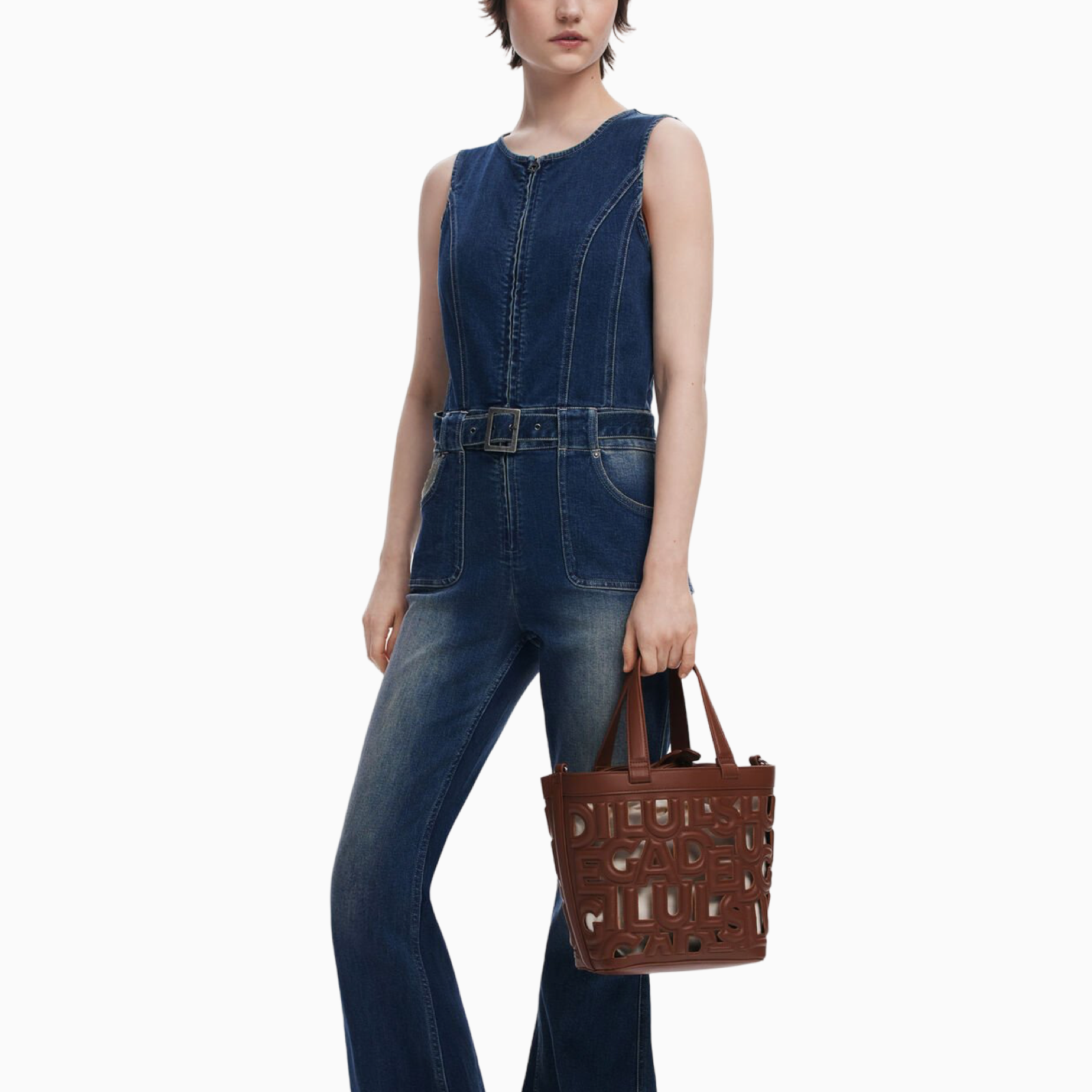 Дамска кафява чанта Desigual 25SAXPBN