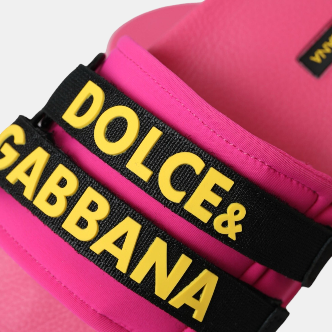 Дамски розови чехли Dolce & Gabbana Women Slippers