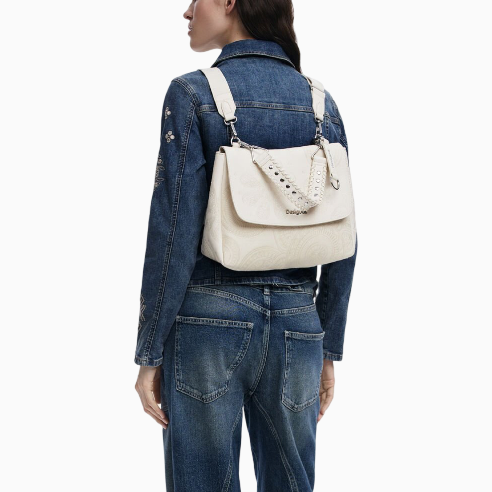 Дамска бяла чанта Desigual 25SAXPAA