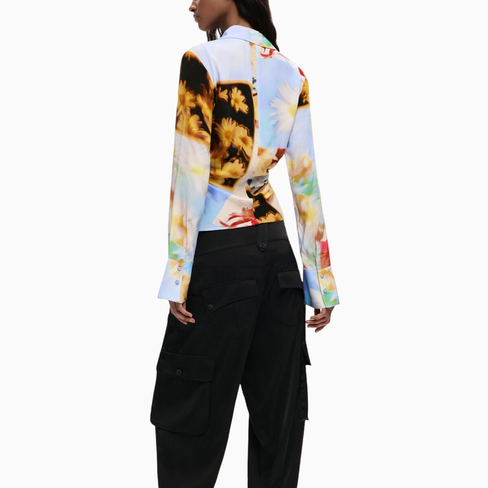 Дамска риза Desigual Women Shirt 26SWCW06 8018 Back View