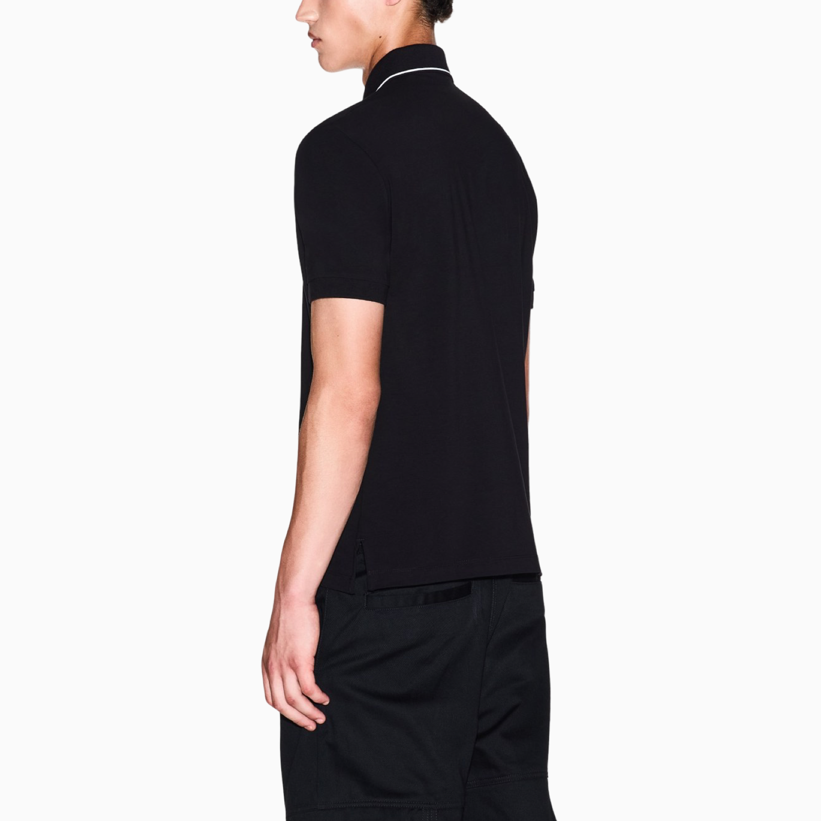 Мъжка черна поло тениска Armani Exchange Men Polo XM001289 AF10363 UC001 Back View