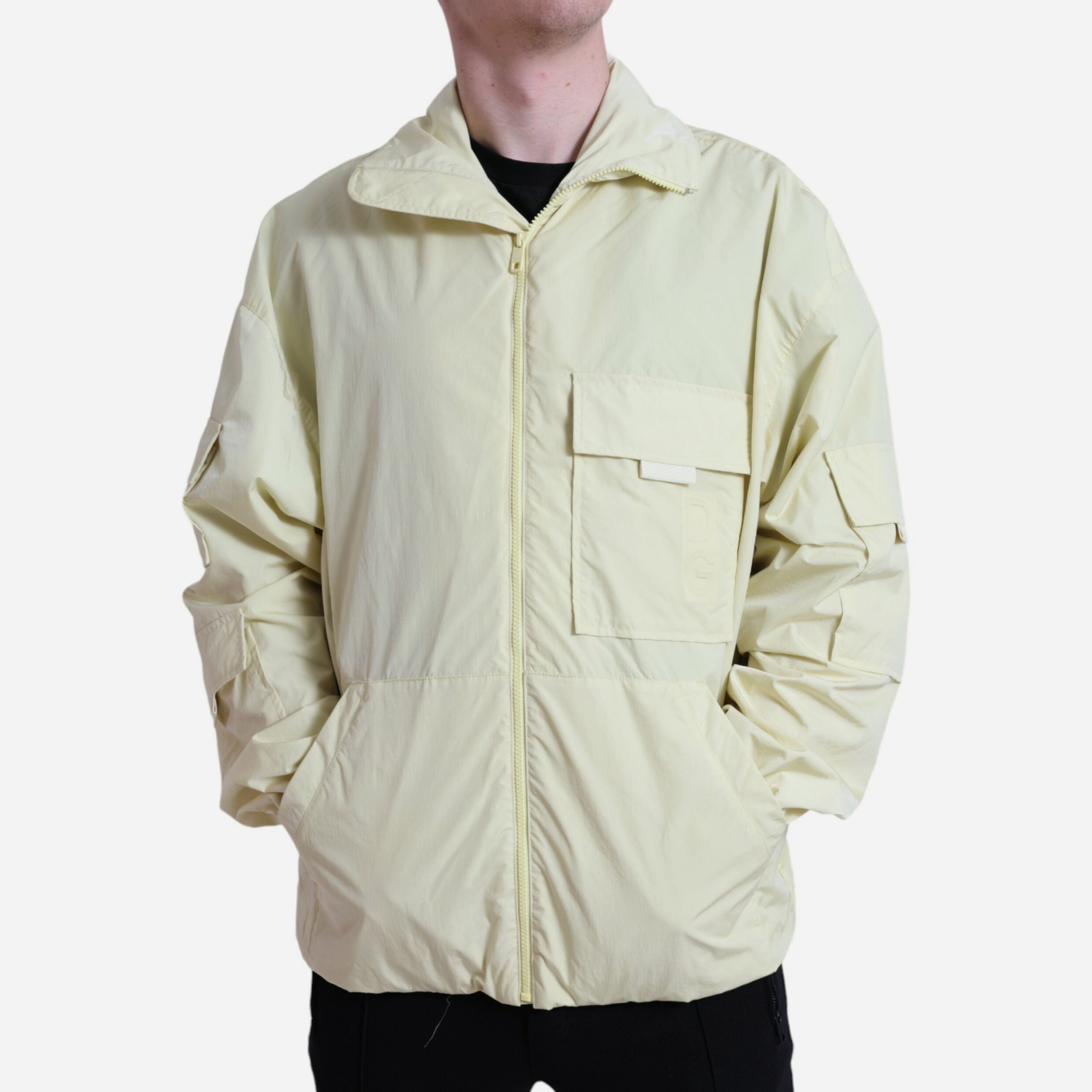Мъжко жълто яке уиндстопер DOLCE & GABBANA Men’s Luxury Yellow Windstopper Jacket