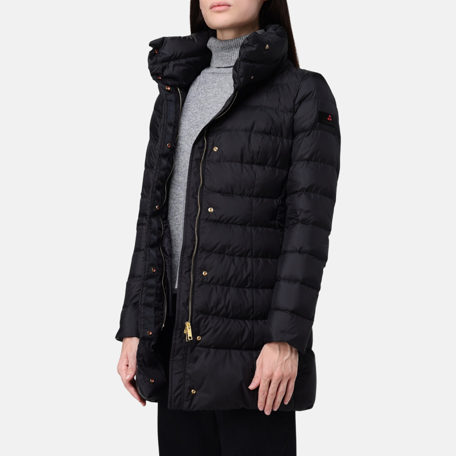 Дамско черно яке Peuterey Women Jacket PED545501181967 Side View