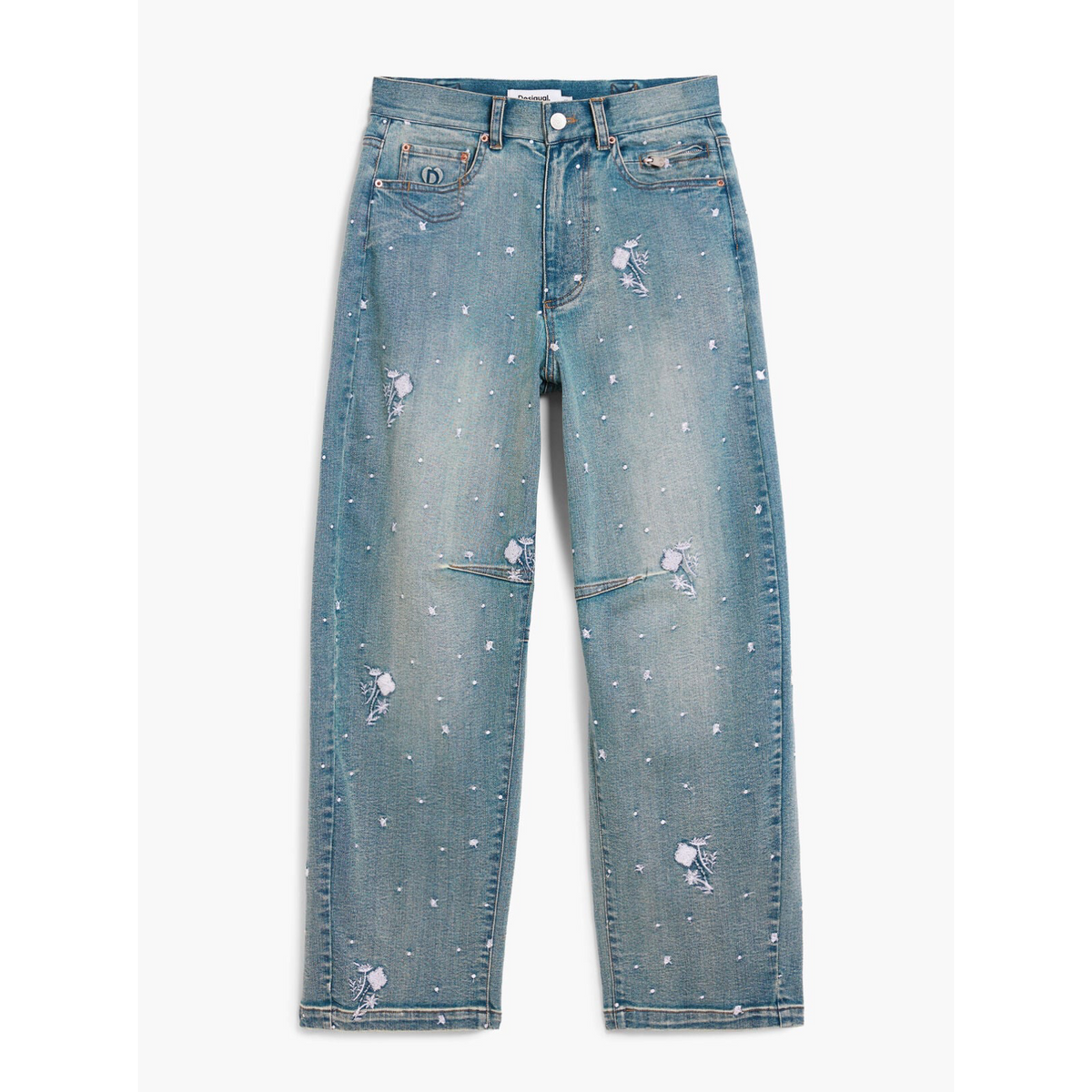 Дамски дънки Desigual Women Jeans 26SWDD36 5053 Front View