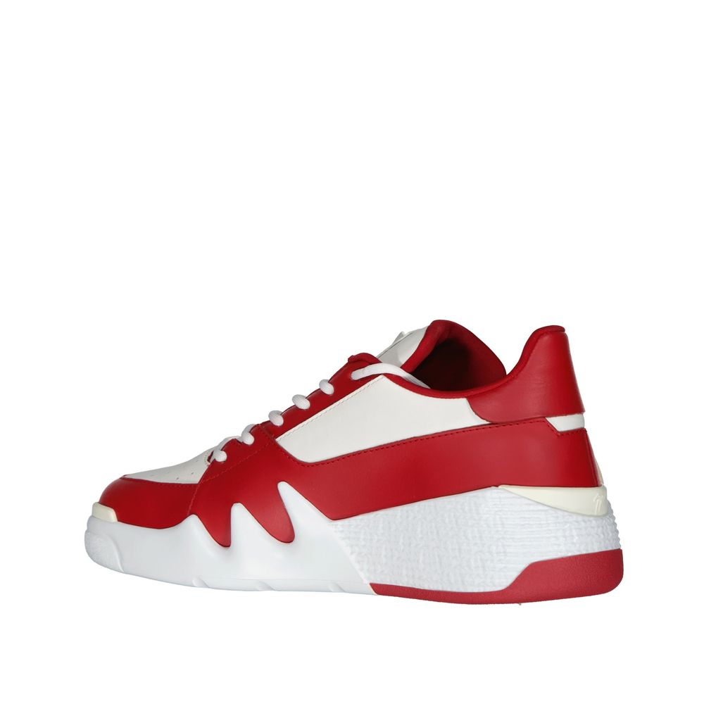 Мъжки кецове Men’s sneakers Giuseppe Zanotti RM10005015 red and White heel view