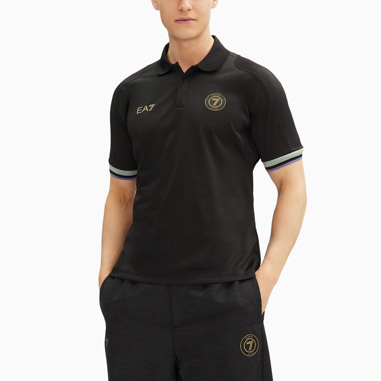 Мъжка поло тениска EA7 Emporio Armani Milano Soccer Edition 7M000257 AF13537 Front