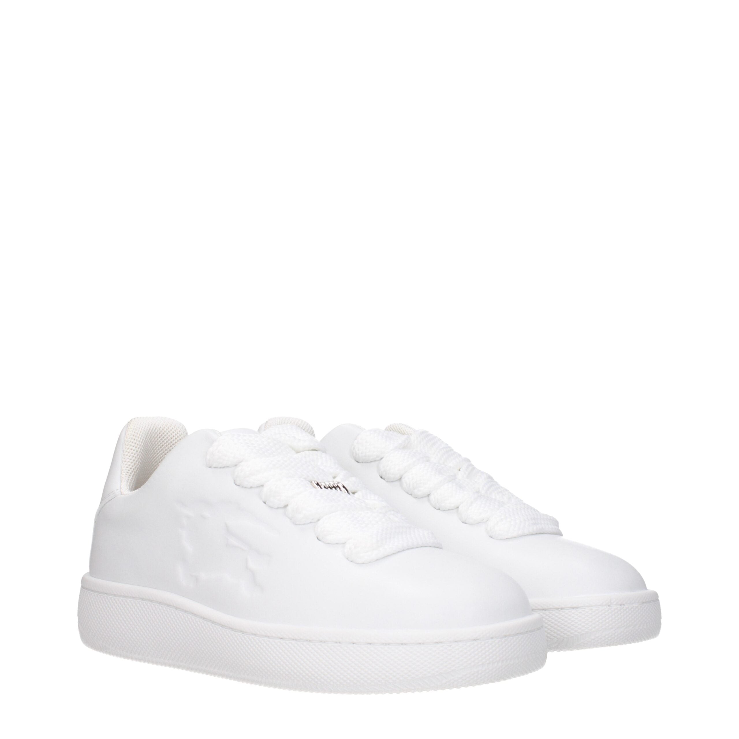 Дамски кецове Women’s sneakers Burberry MPN: 8083385 and code F80772 leather in white double lateral view 