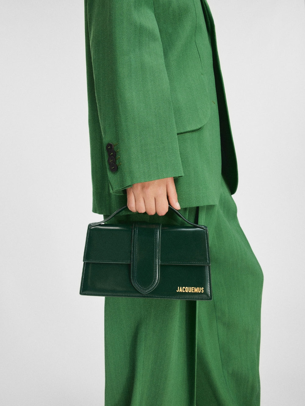 Jacquemus Le Grand Bambino Dark Green Bag 213BA007-3128-590 Model View