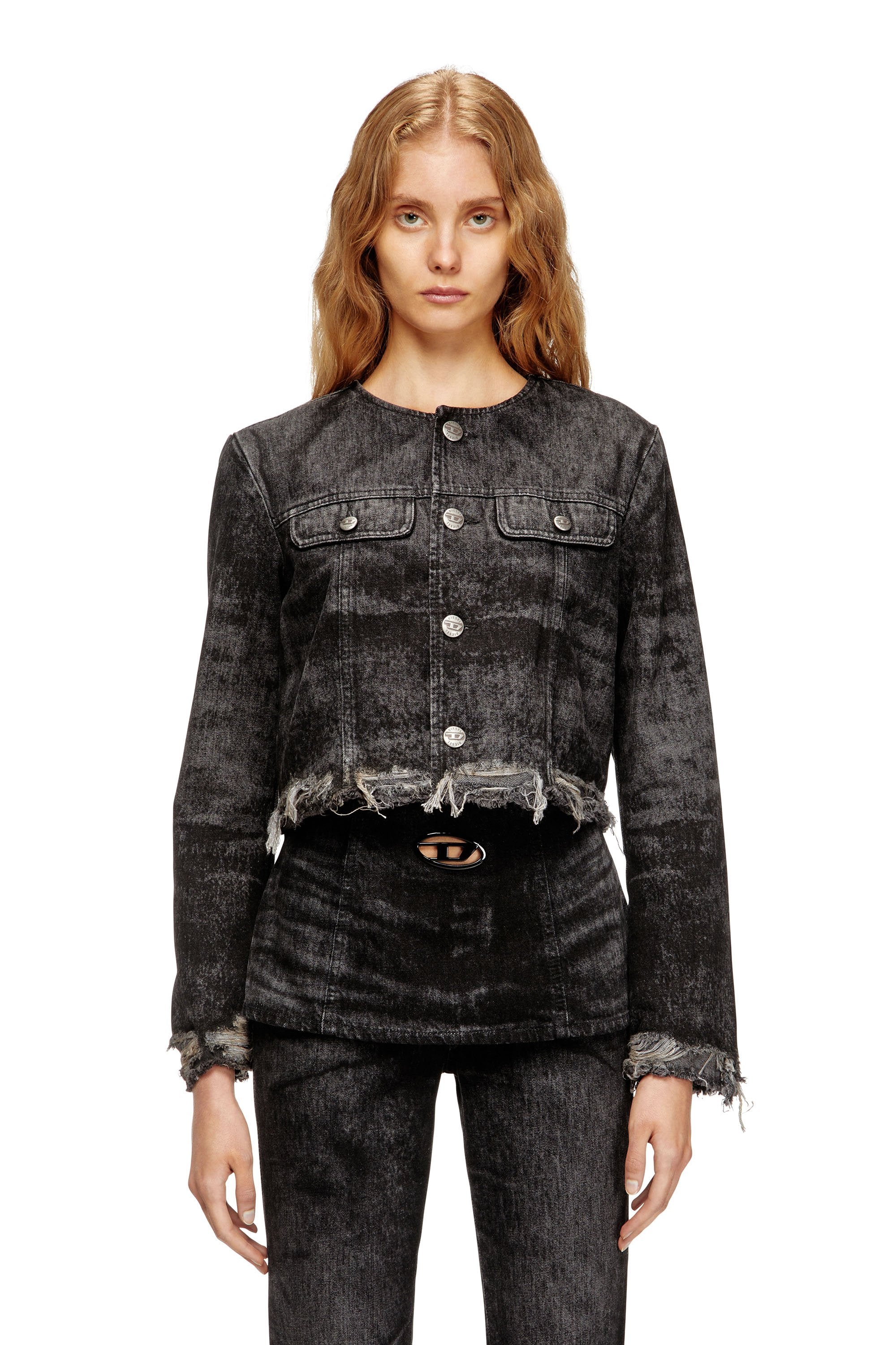 Дамско дънково яке Women’s denim jacket Diesel De-Graffy-Fsh A21616007DB02