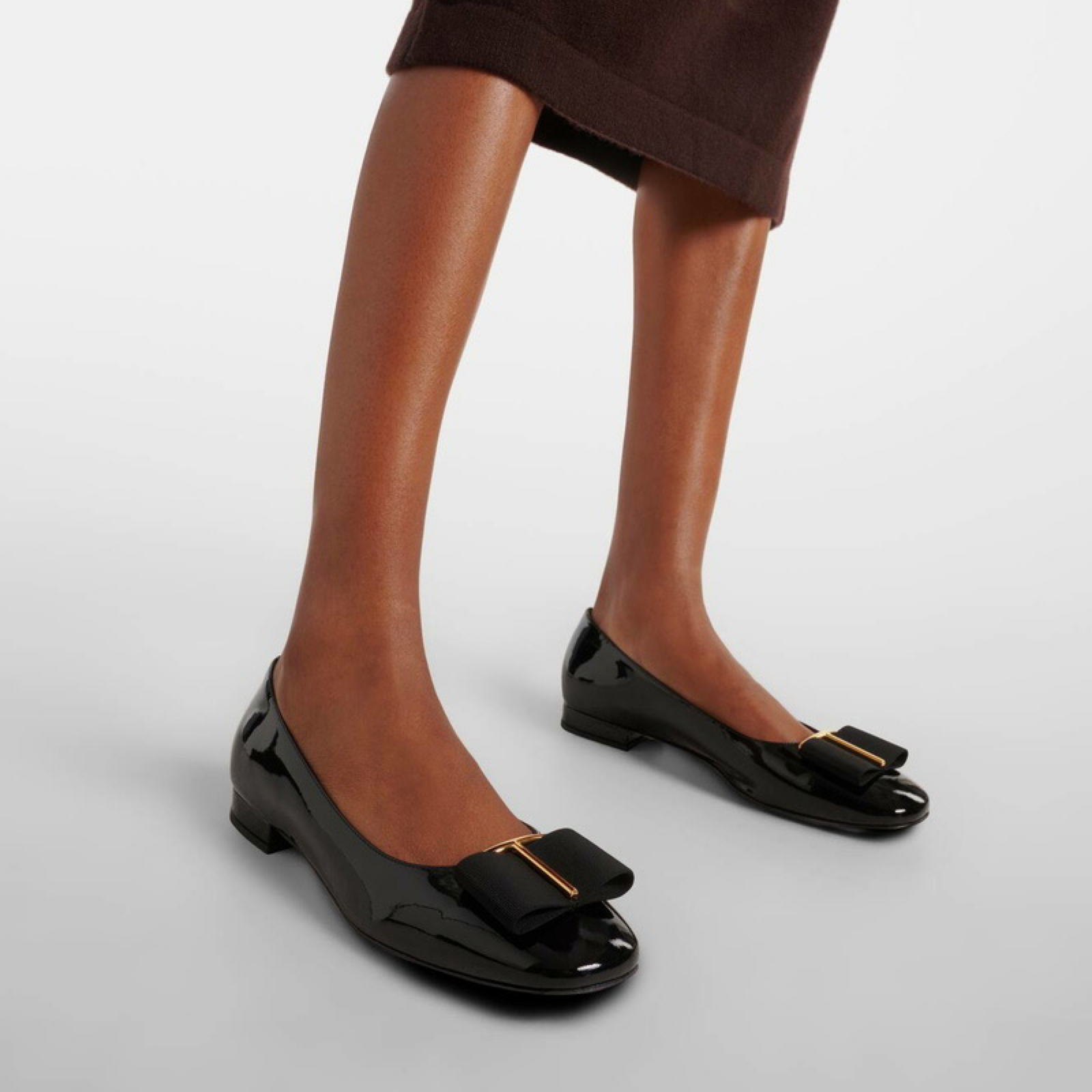 Tom Ford Audrey 20 Ballet Flats W3465LC407G 1N001 Model View