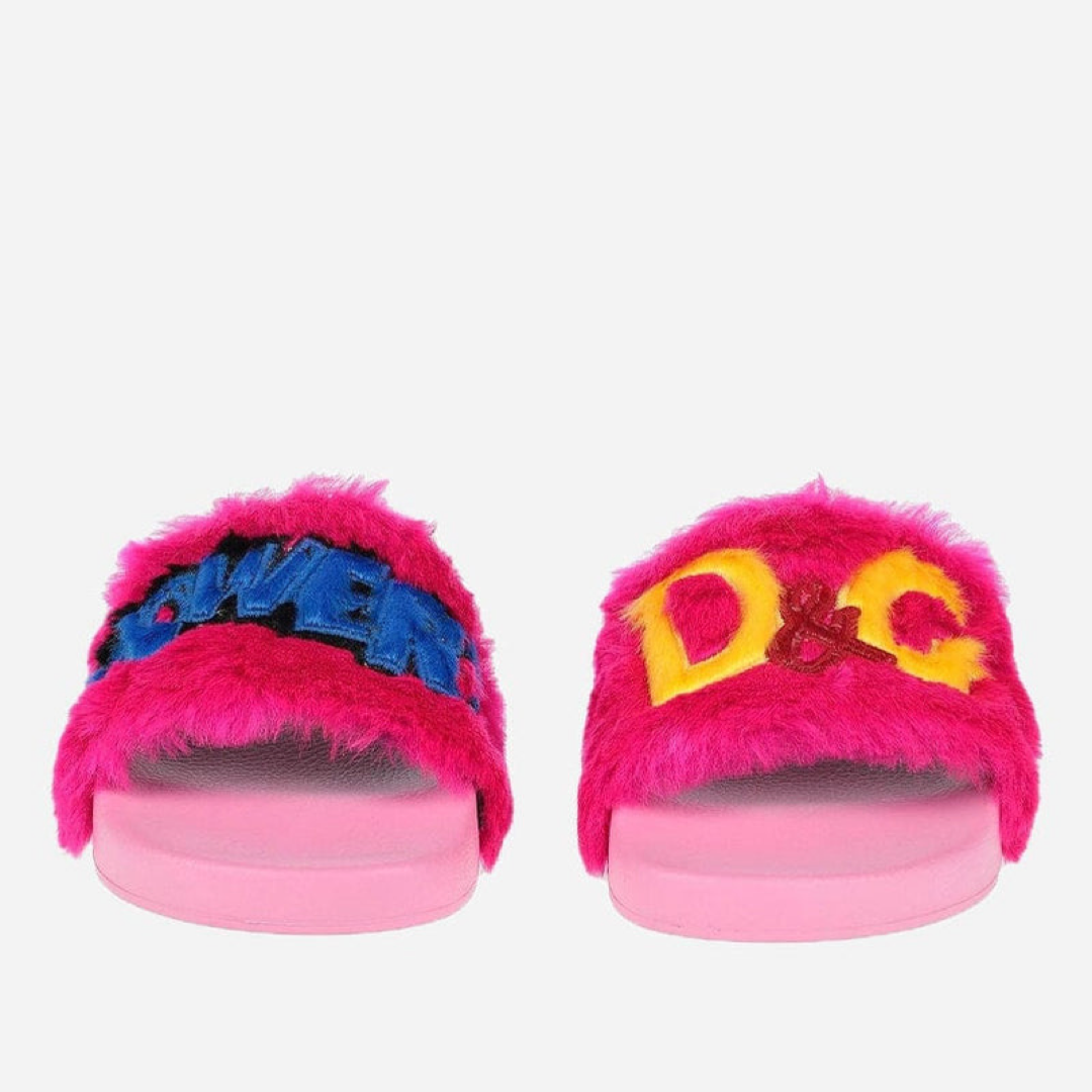 Дамски чехли Dolce & Gabbana Fur Women Slippers