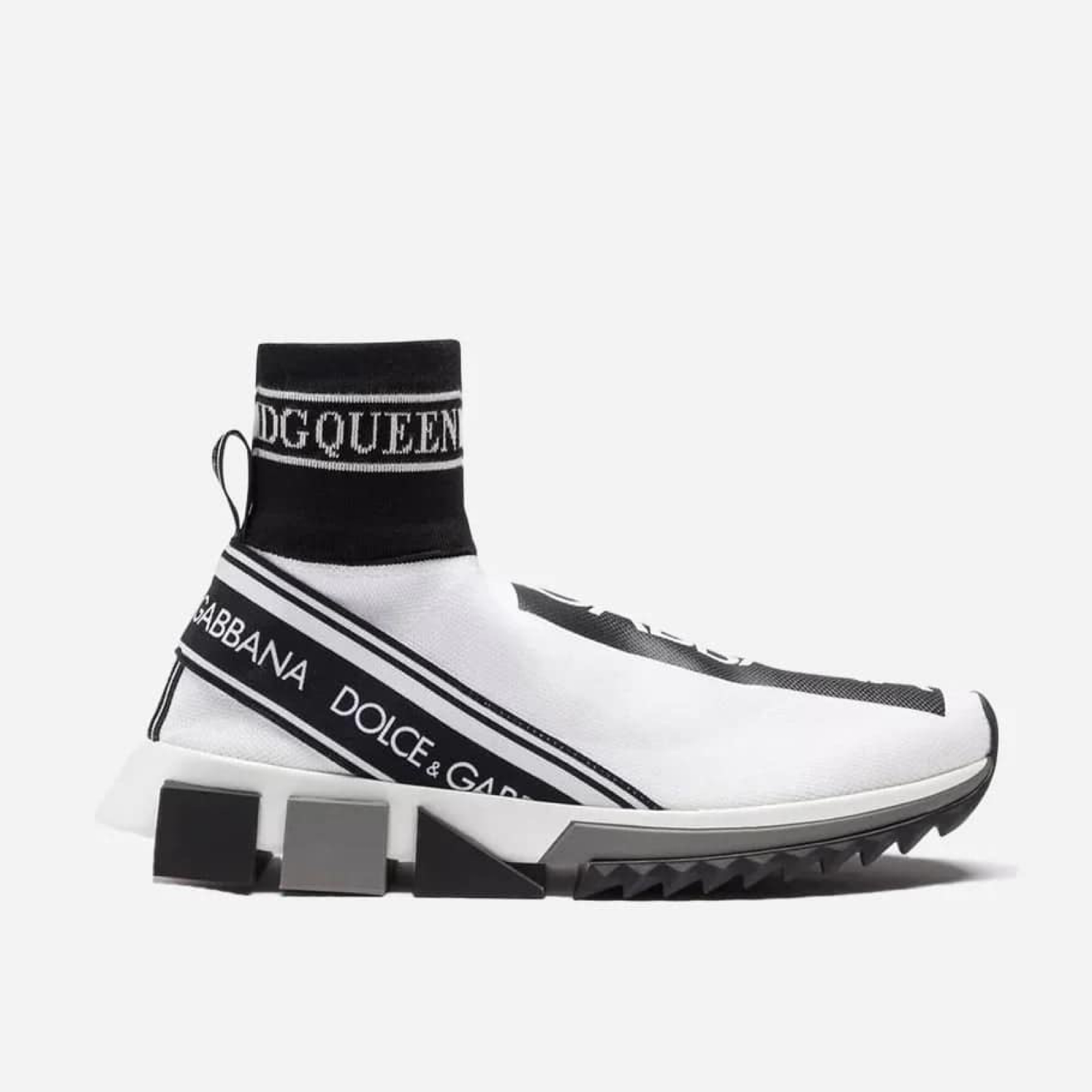Dolce & Gabbana Sorrento High Top Women Sneakers CK1645 AZ708 Medial View