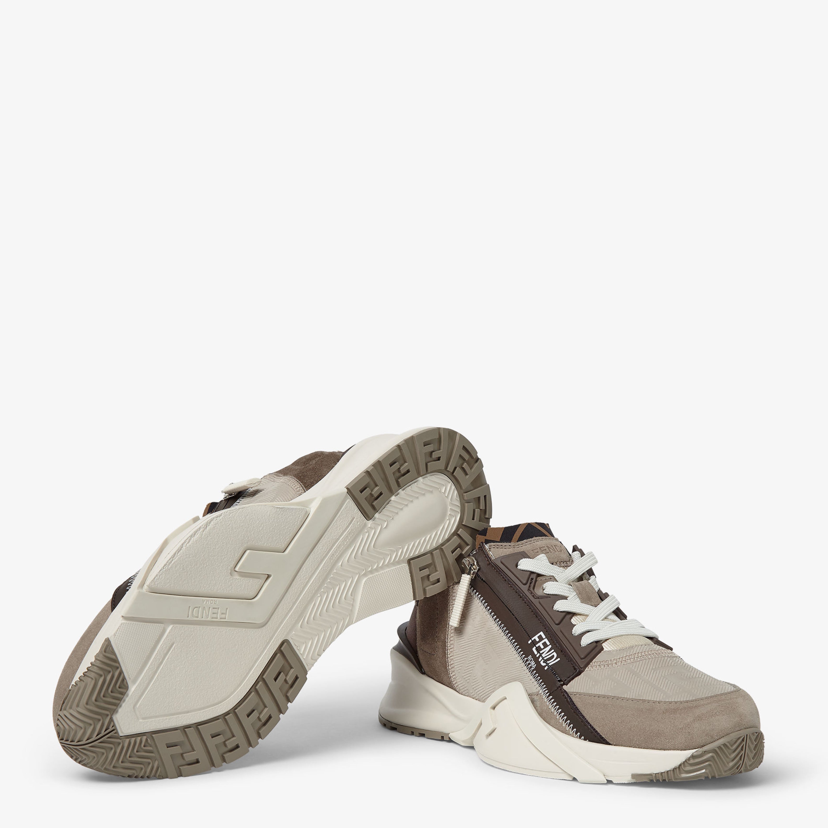 Мъжки луксозни маратонки Men’s sneakers FENDI Flow 7E1766AU2OF1SVP Beige outsole view