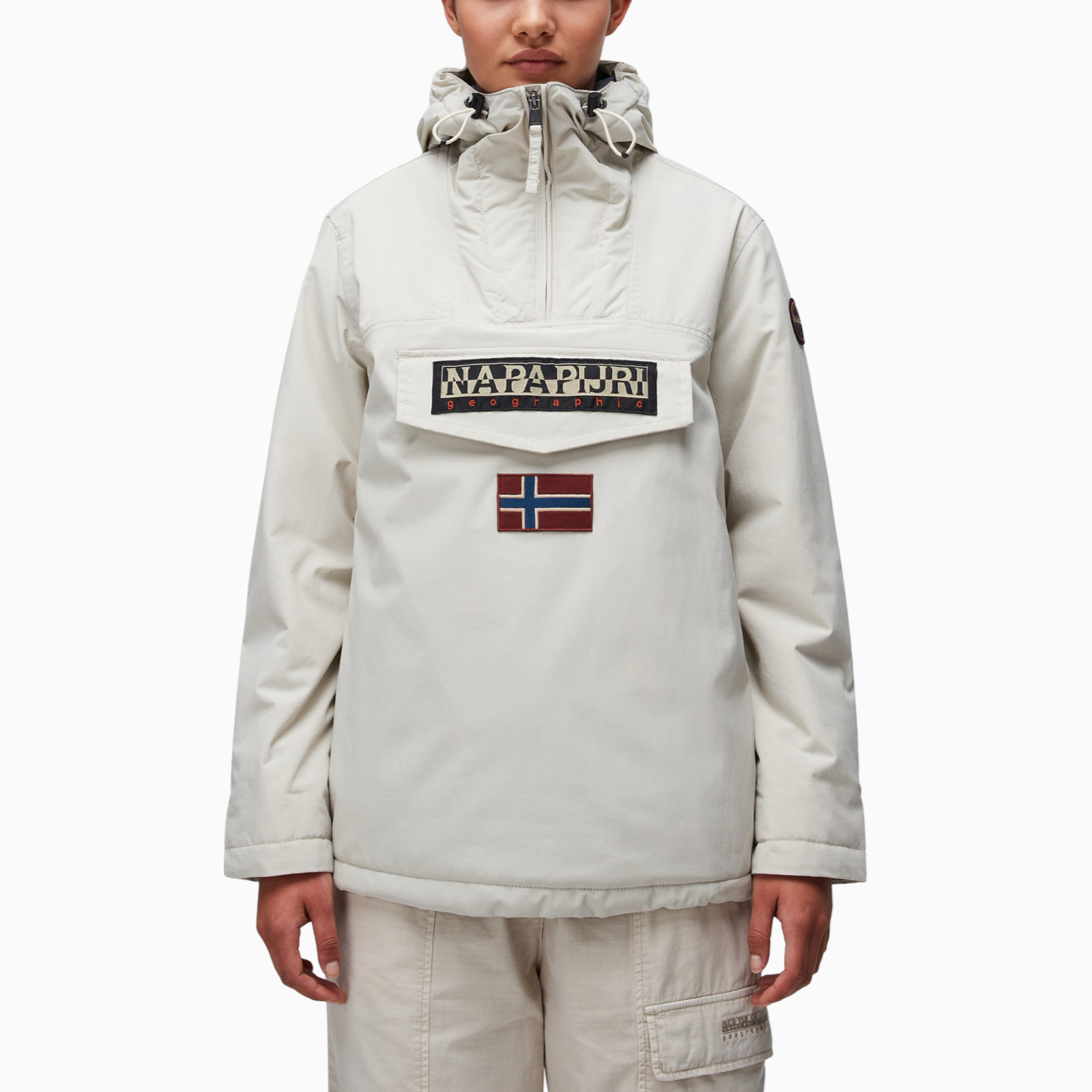 Дамско бежово яке Napapijri Rainforest Women Jacket NP0A4GM6N Front View