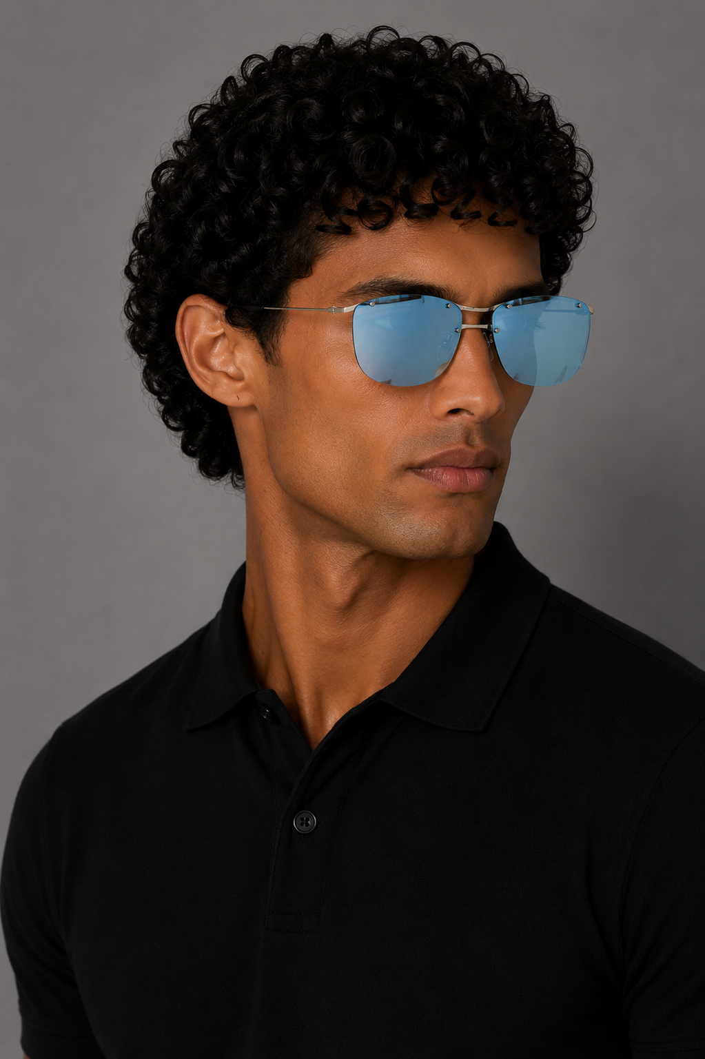 Frankie Morello Men Metal Sunglasses