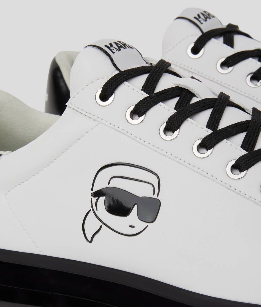Мъжки кецове в бяло Men’s sneakers Karl Lagerfeld IKON NFT KAPRI KL52630N101 White Logo view