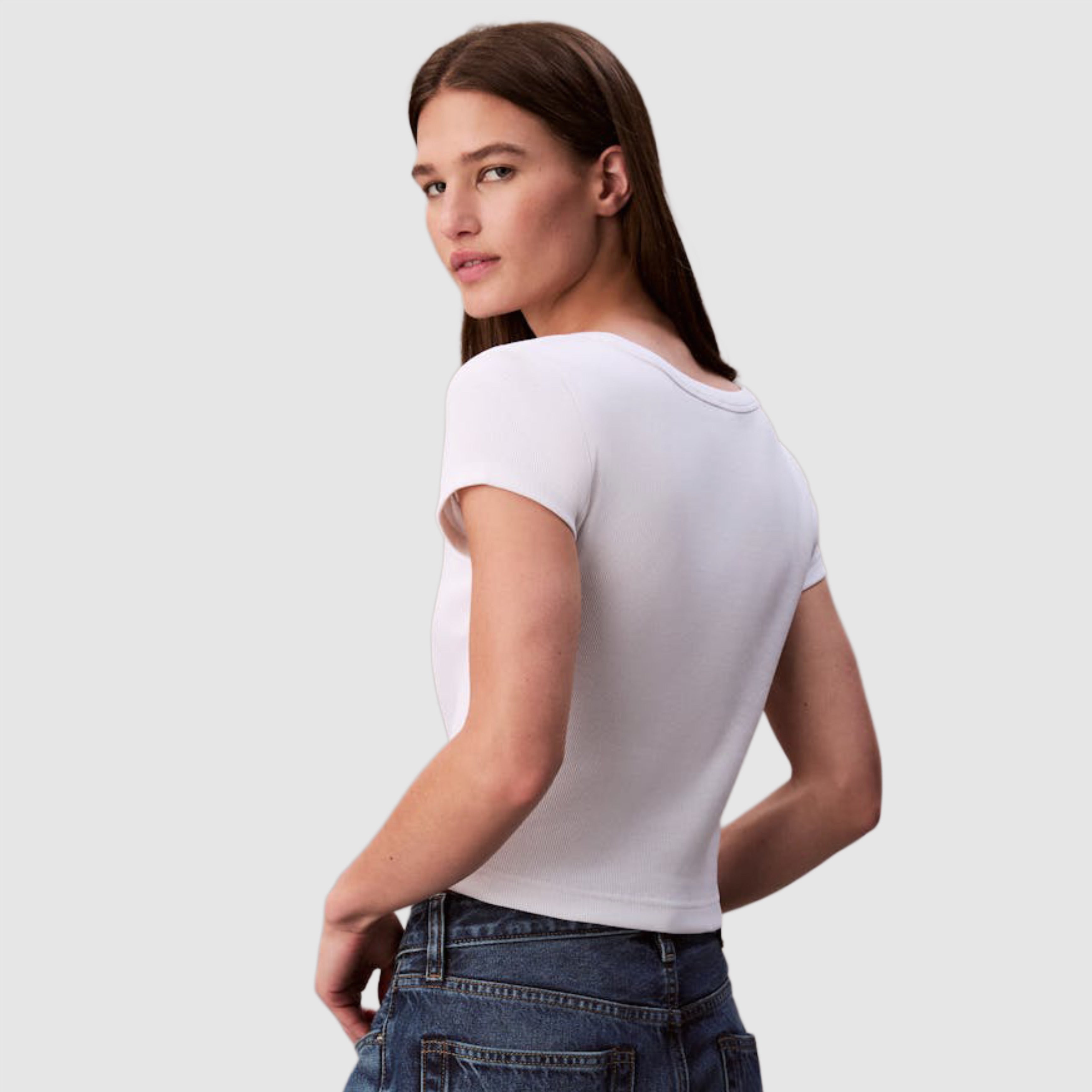 Дамска тениска Calvin Klein women’s T-shirt LV047C200G YAA Back view 