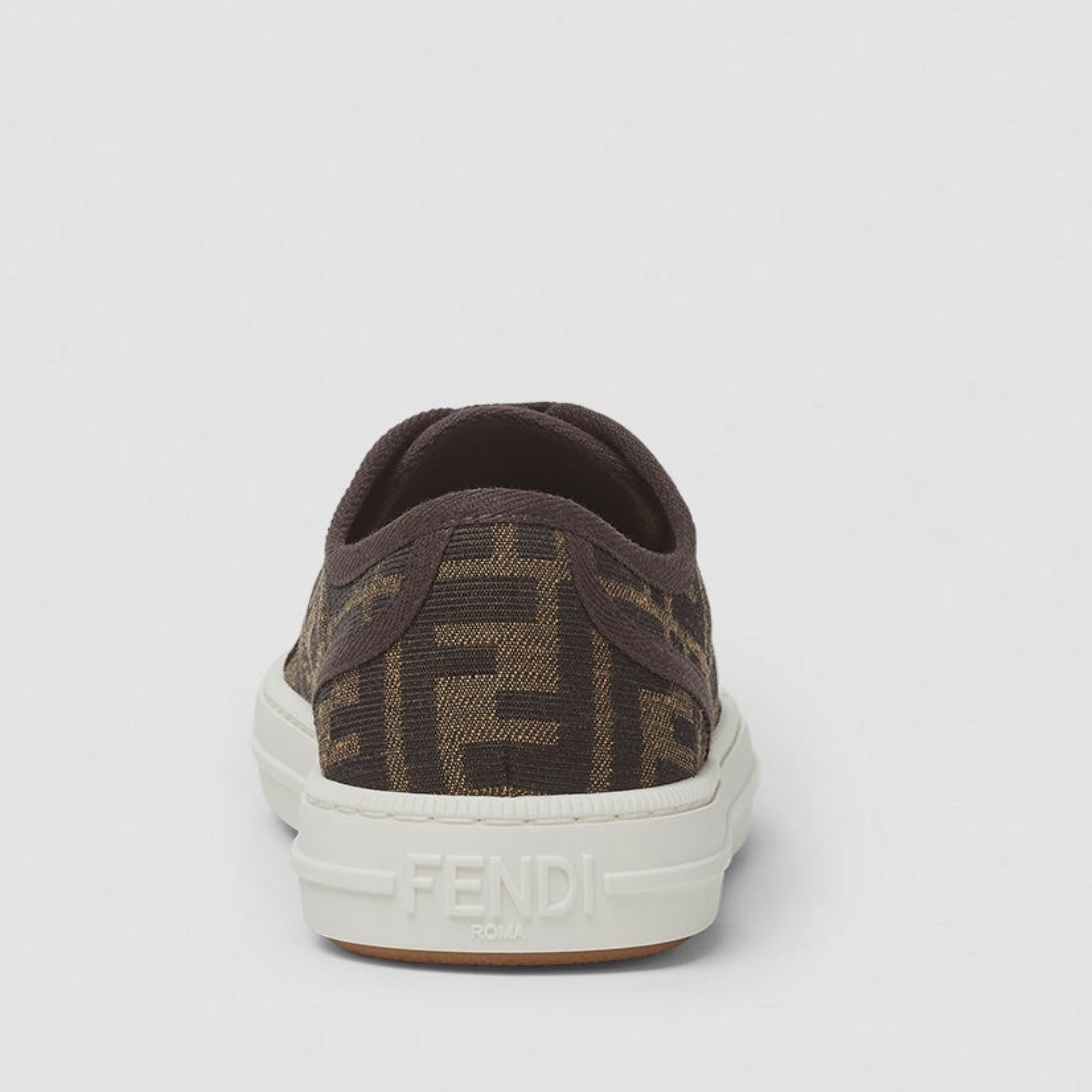 Мъжки кецове Men’s sneakers FENDI Domino 8E8325AJZXF0R7V Brown heel view