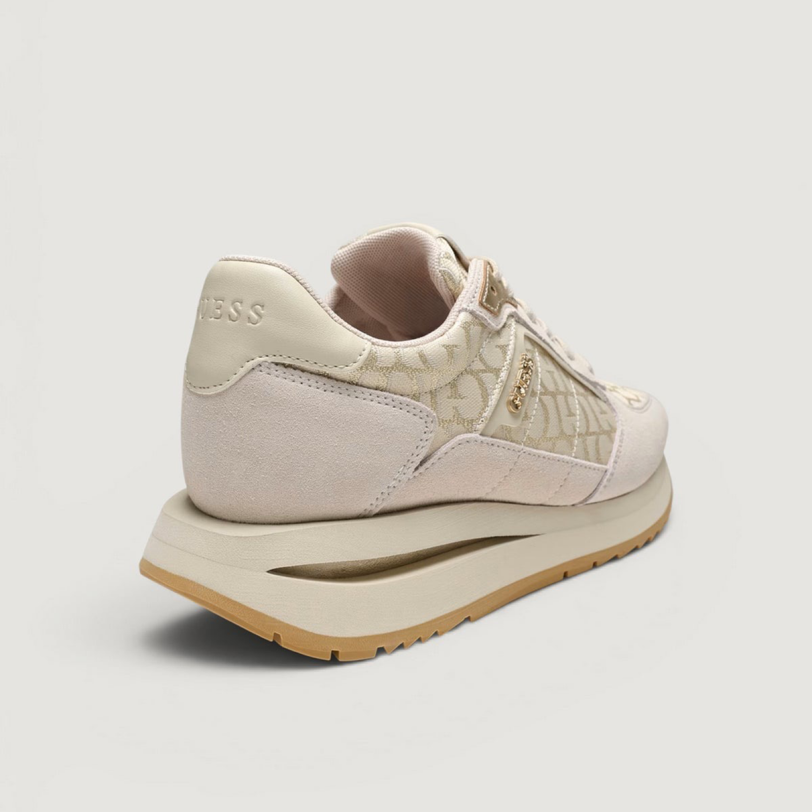 Дамски маратонки Guess Energy5 Women Sneakers FLTEG5 LEA12 OFFWH Heel View