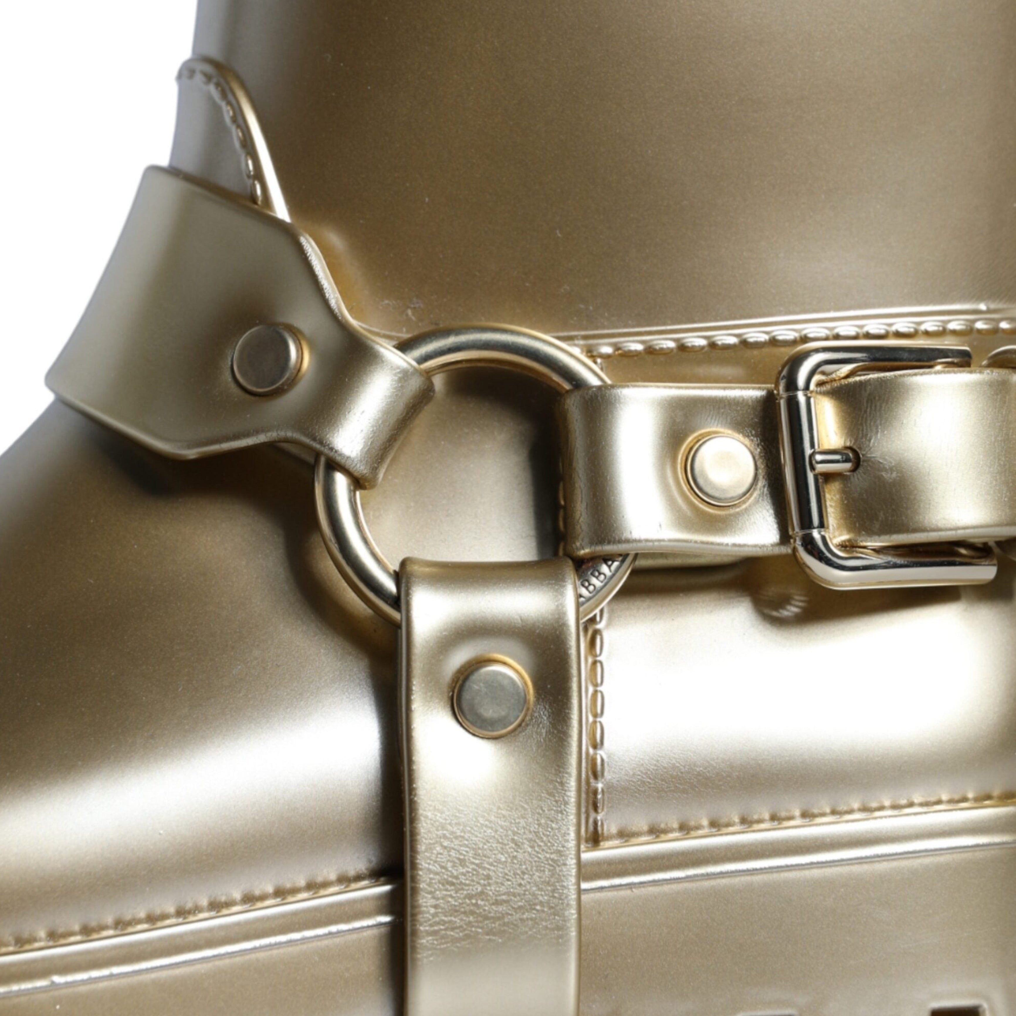 Дамски луксозни гумени ботуши за дъжд в златист цвят DOLCE & GABBANA
Women’s Metallic Gold Rubber PVC Rain Boots