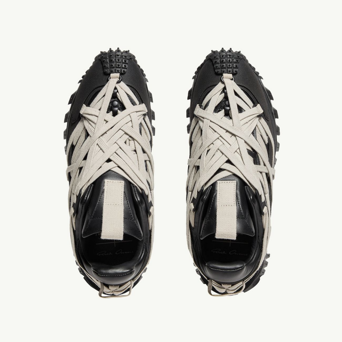 Moncler + Rick Owens Trailgrip Megalace Sneakers L109N4M00010M4321999 Top View
