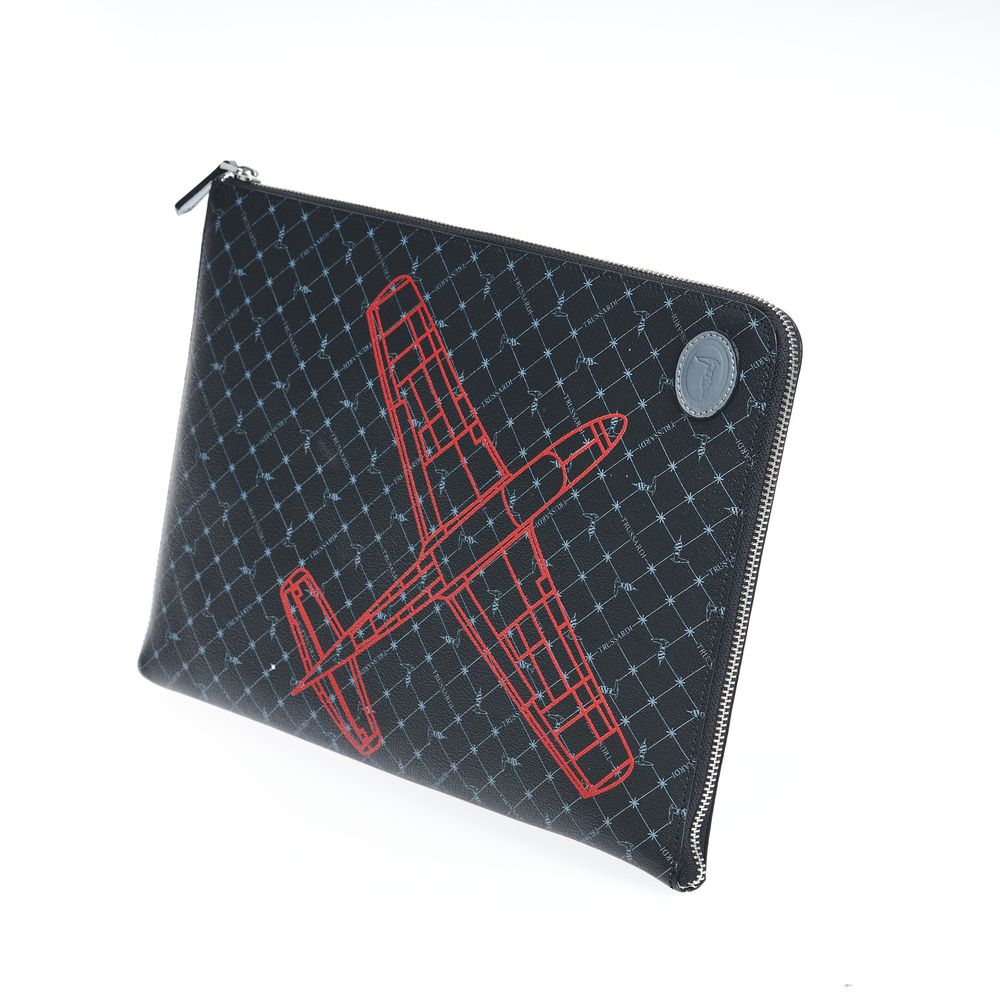 Мъжка клъч чанта Men’s clutch bag Trussardi Airplane angled view