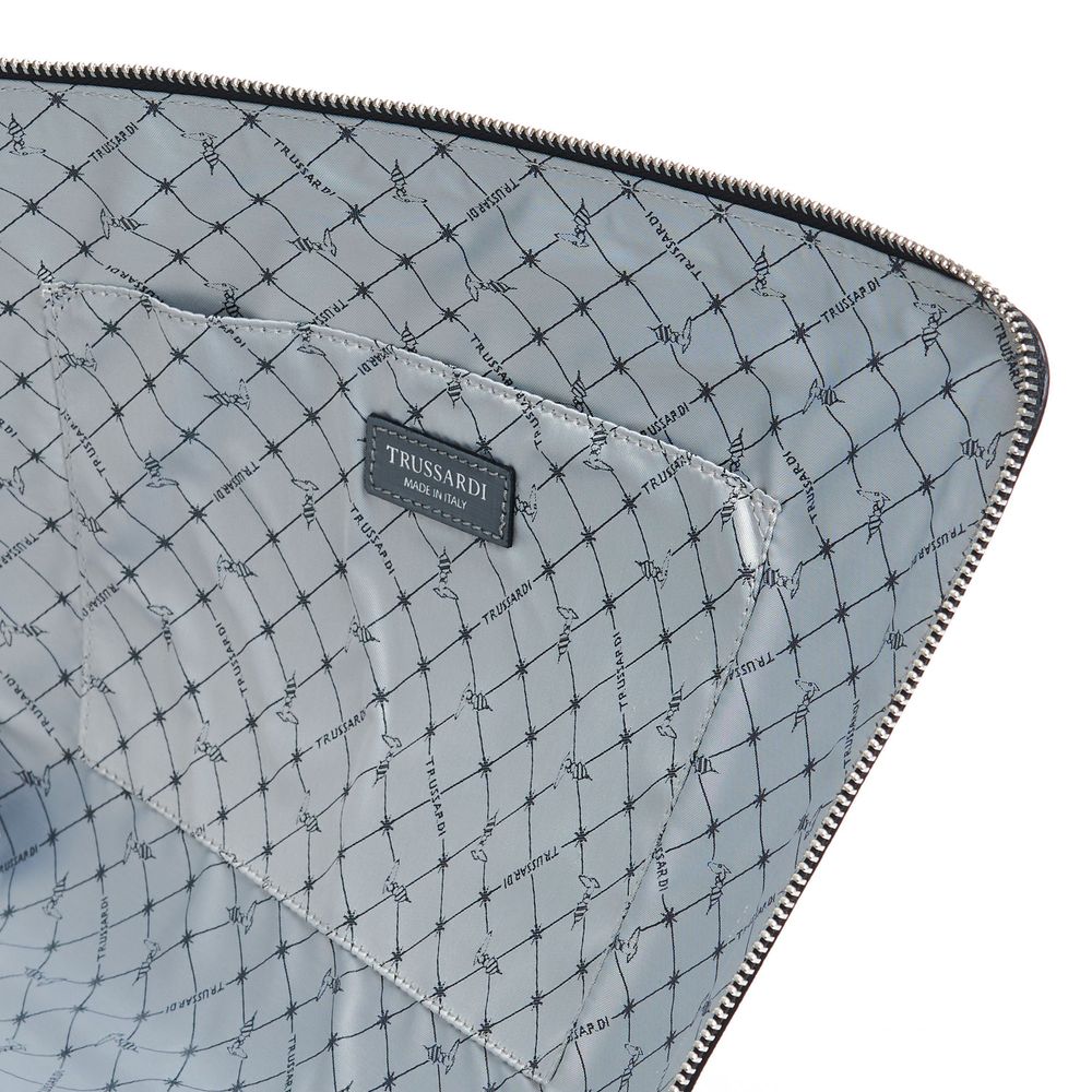 Мъжка клъч чанта Men’s clutch bag Trussardi Airplane inside view