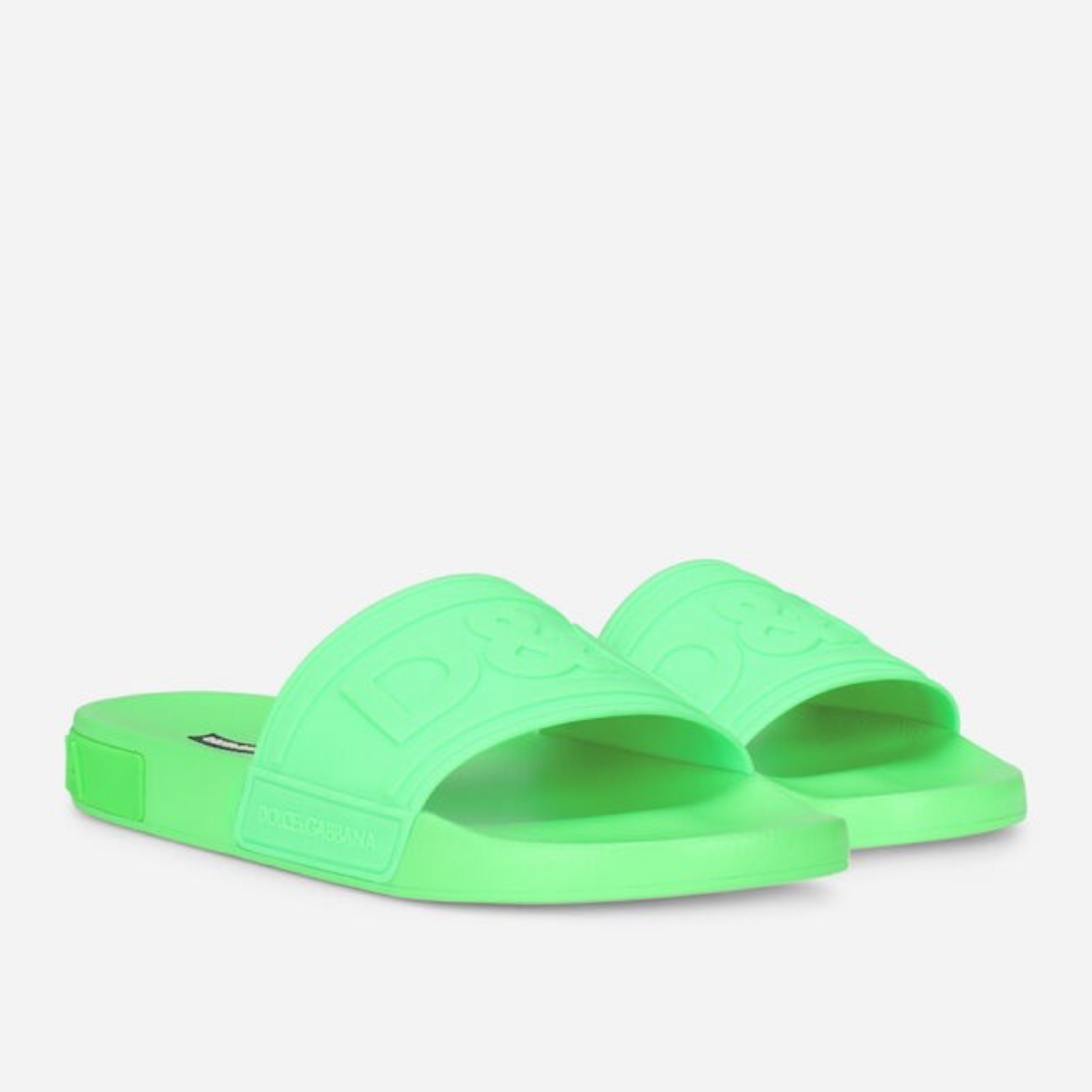 Мъжки зелени чехли Dolce & Gabbana Men Slippers