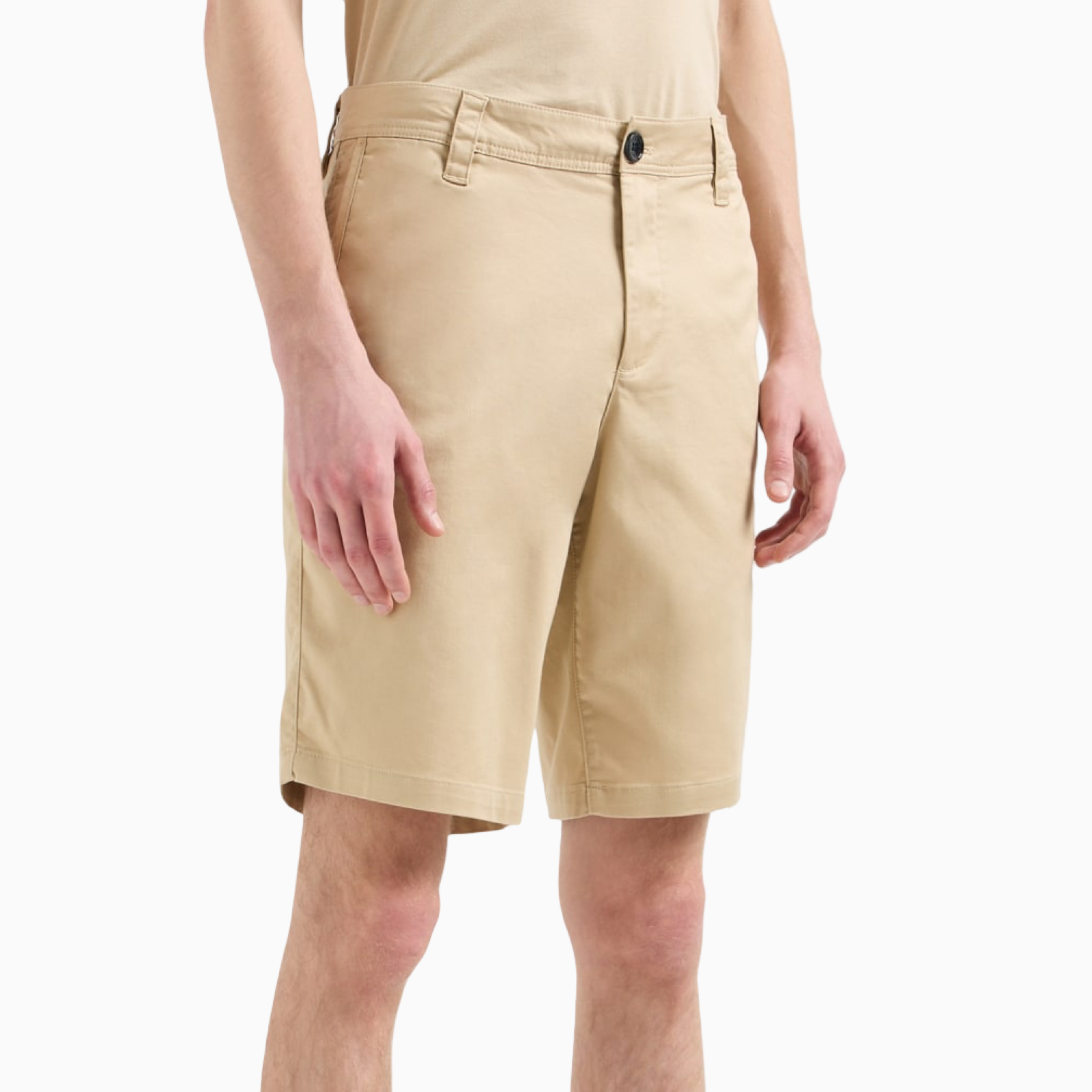 Мъжки бежови къси панталони Armani Exchange 8NZS42 ZN1RZ Side View