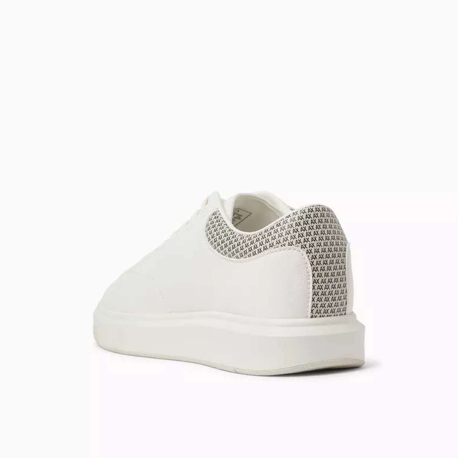 Мъжки бели кецове Armani Exchange Men Sneakers XM001964 AF19403 MZ751 Heel View