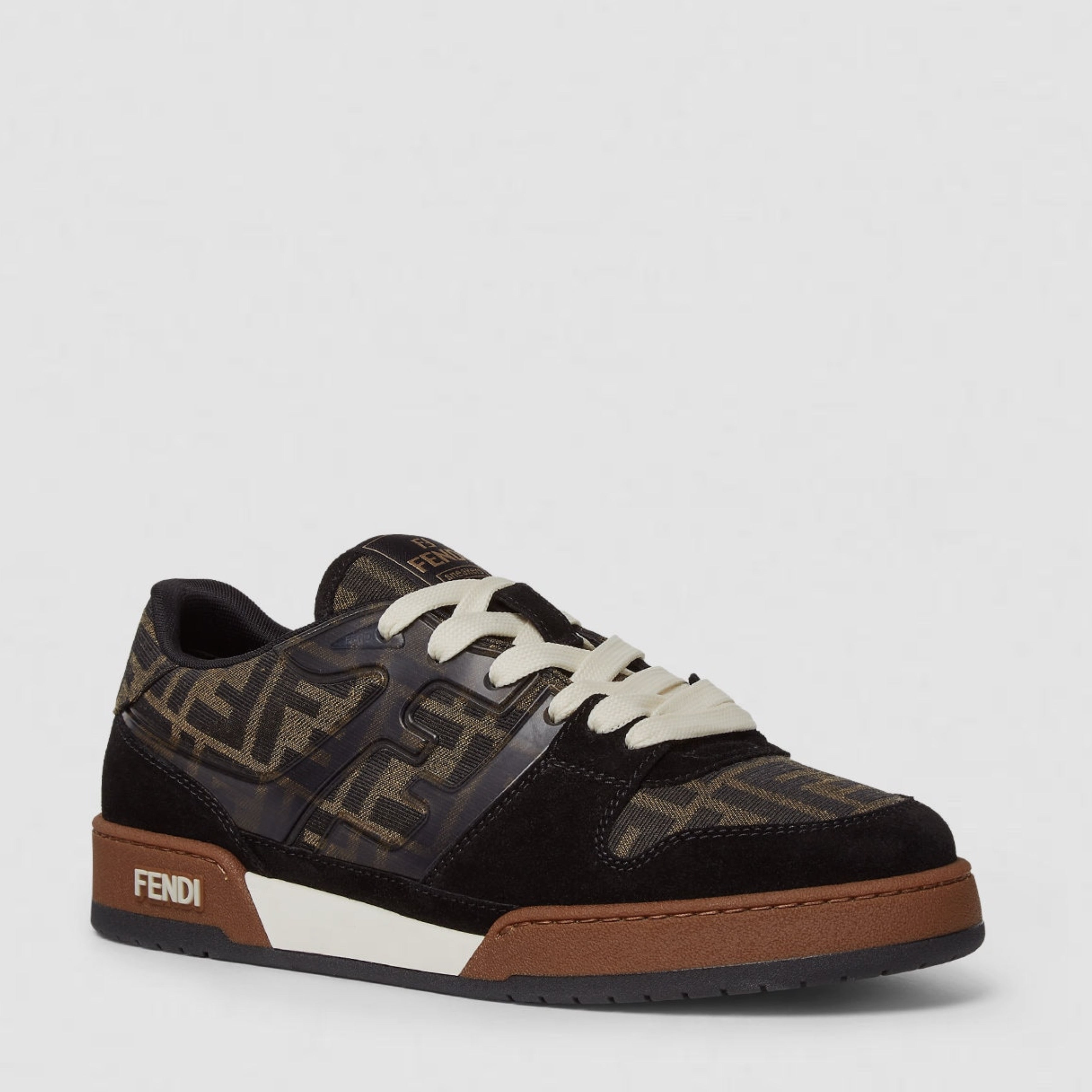 Мъжки кецове Men’s sneakers FENDI Match 7E1688AQ6IF1PXA Brown lateral view