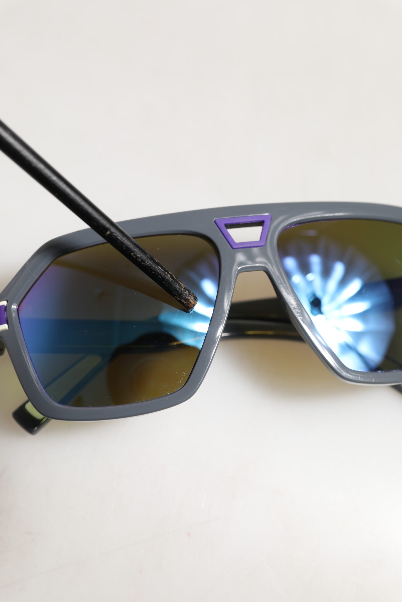 Dolce & Gabbana DG4356F Blue Acetate Aviator Shades Eyewear Sunglasses