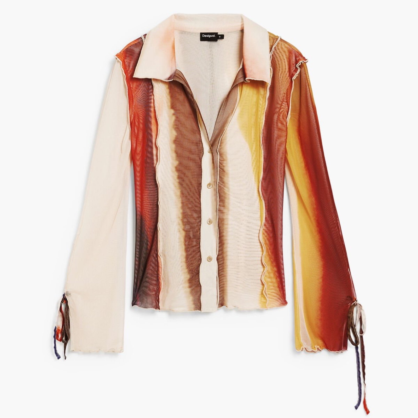 Дамска риза Desigual by Christian Lacroix Women Shirt 26SWTK28 1001 Front View