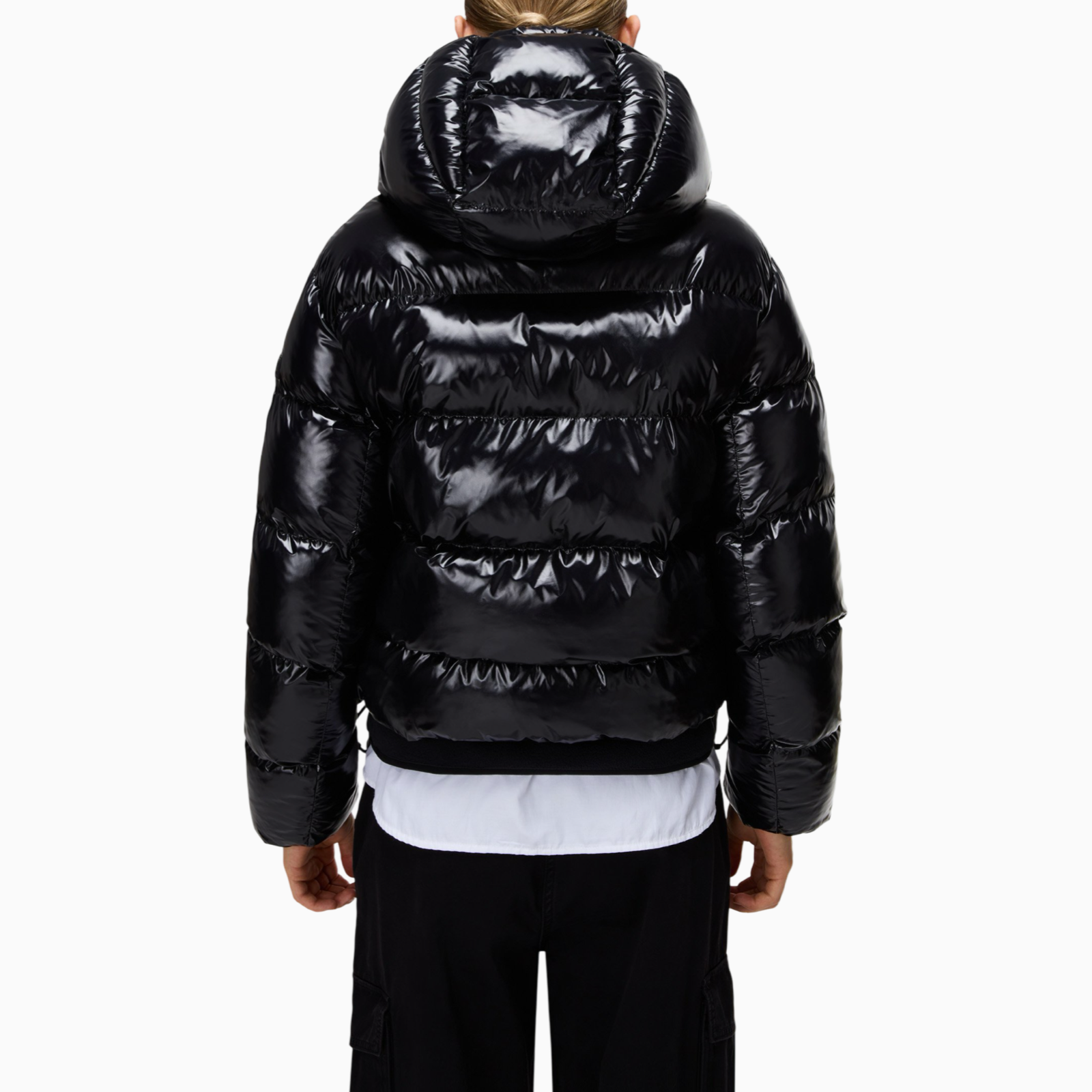 Дамско черно зимно яке Napapijri Women Jacket NP0A4HZ50 Back View