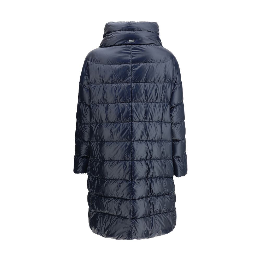 Дамско дълго яке Women’s midi down jacket HERNO PI1283DIC12017Z9200 Dark Blue