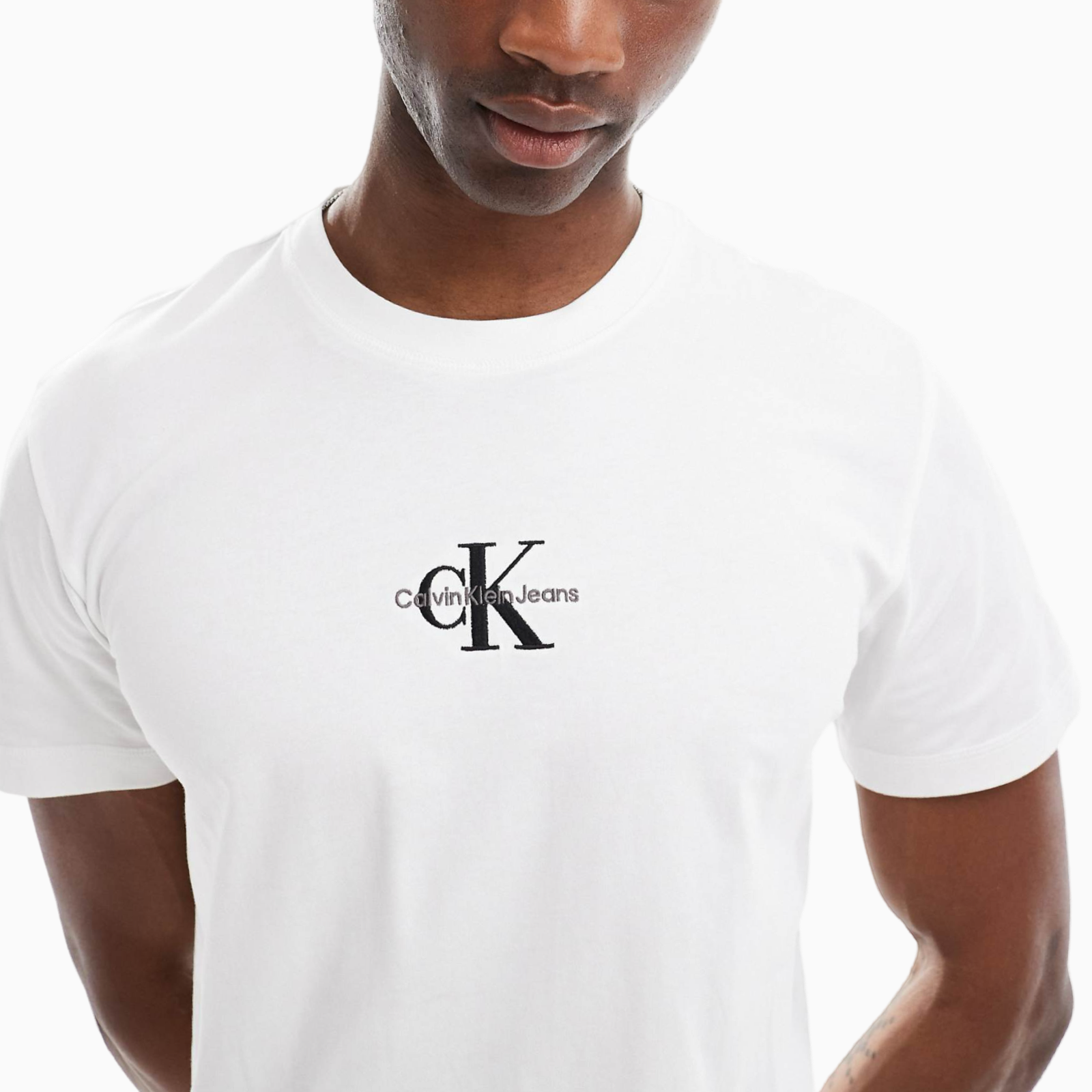 Мъжка бяла тениска Calvin Klein Jeans J30J325649