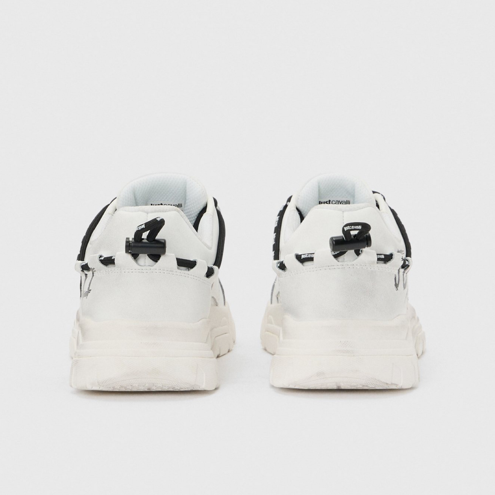 Мъжки кецове Just Cavalli Fondo Liuk 80QA3SH1 ZPC21 003 Men Sneakers Heel View