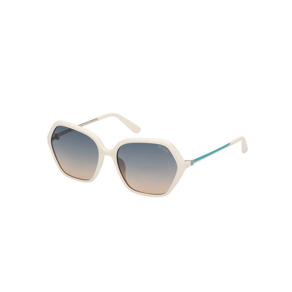 Guess White Resin Sunglasses
