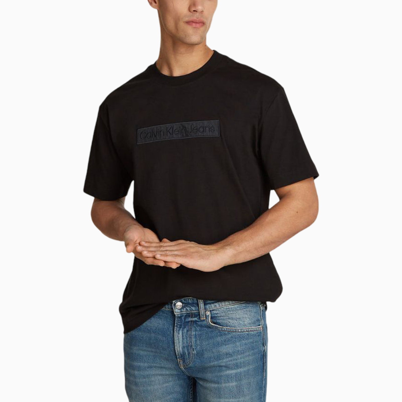 Мъжка черна тениска Calvin Klein Jeans J30J326205