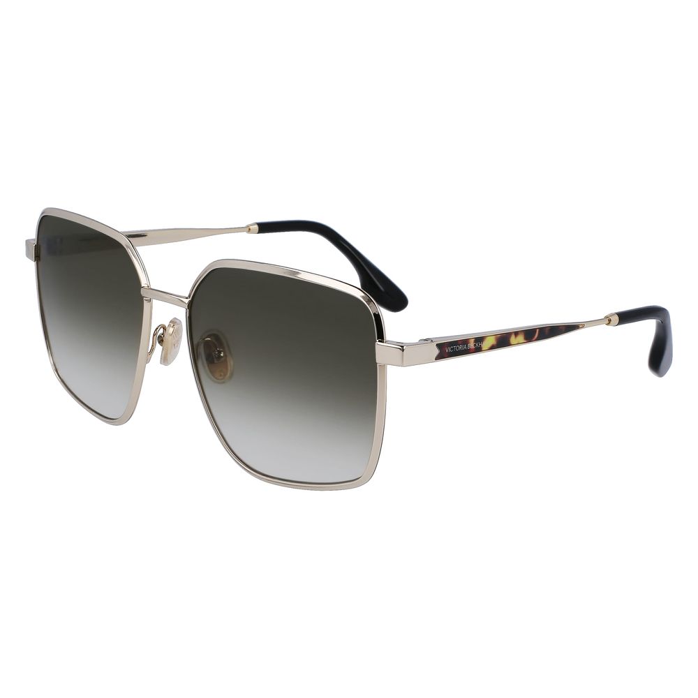 Victoria Beckham Yellow Metal Sunglasses
