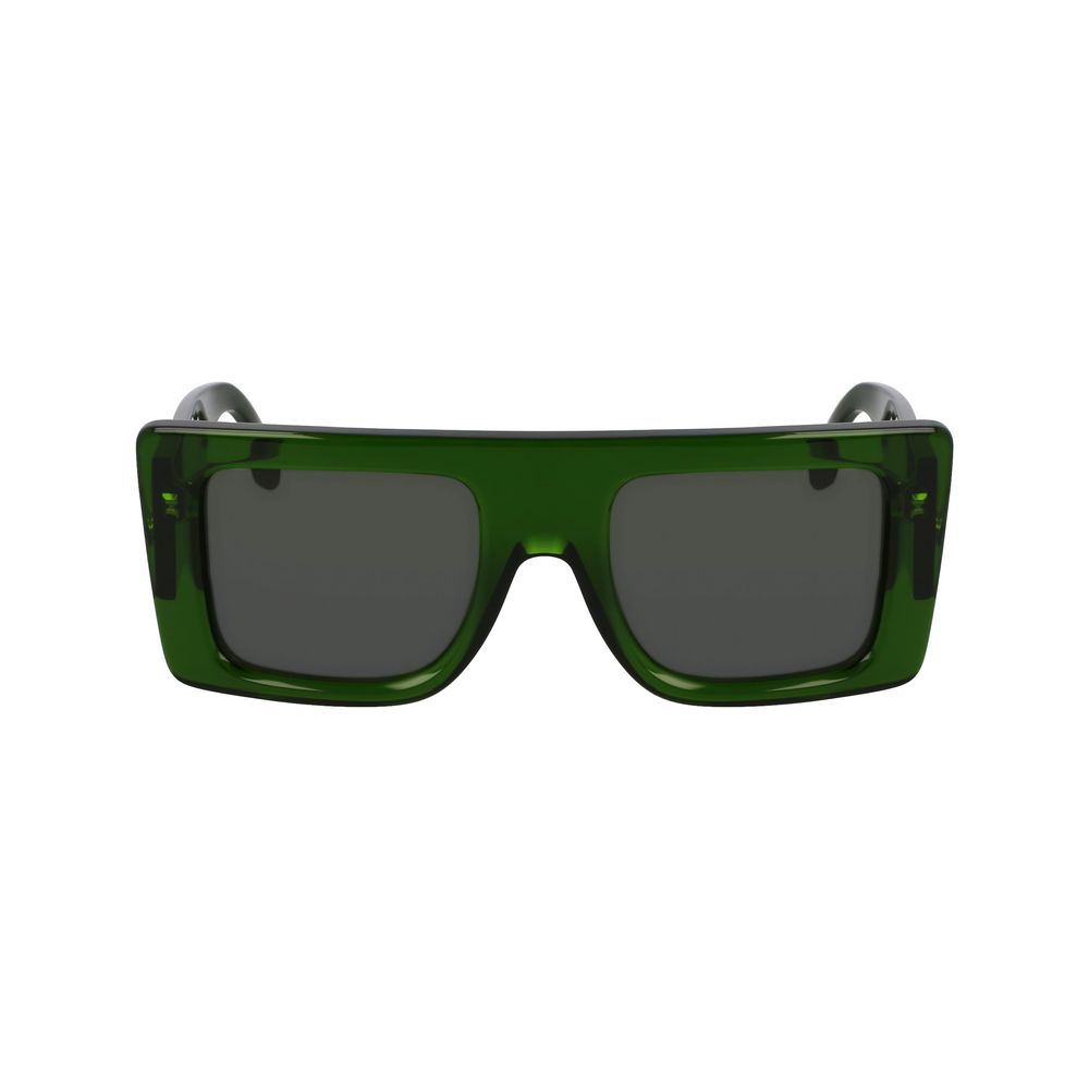 Victoria Beckham Green Acetate Sunglasses