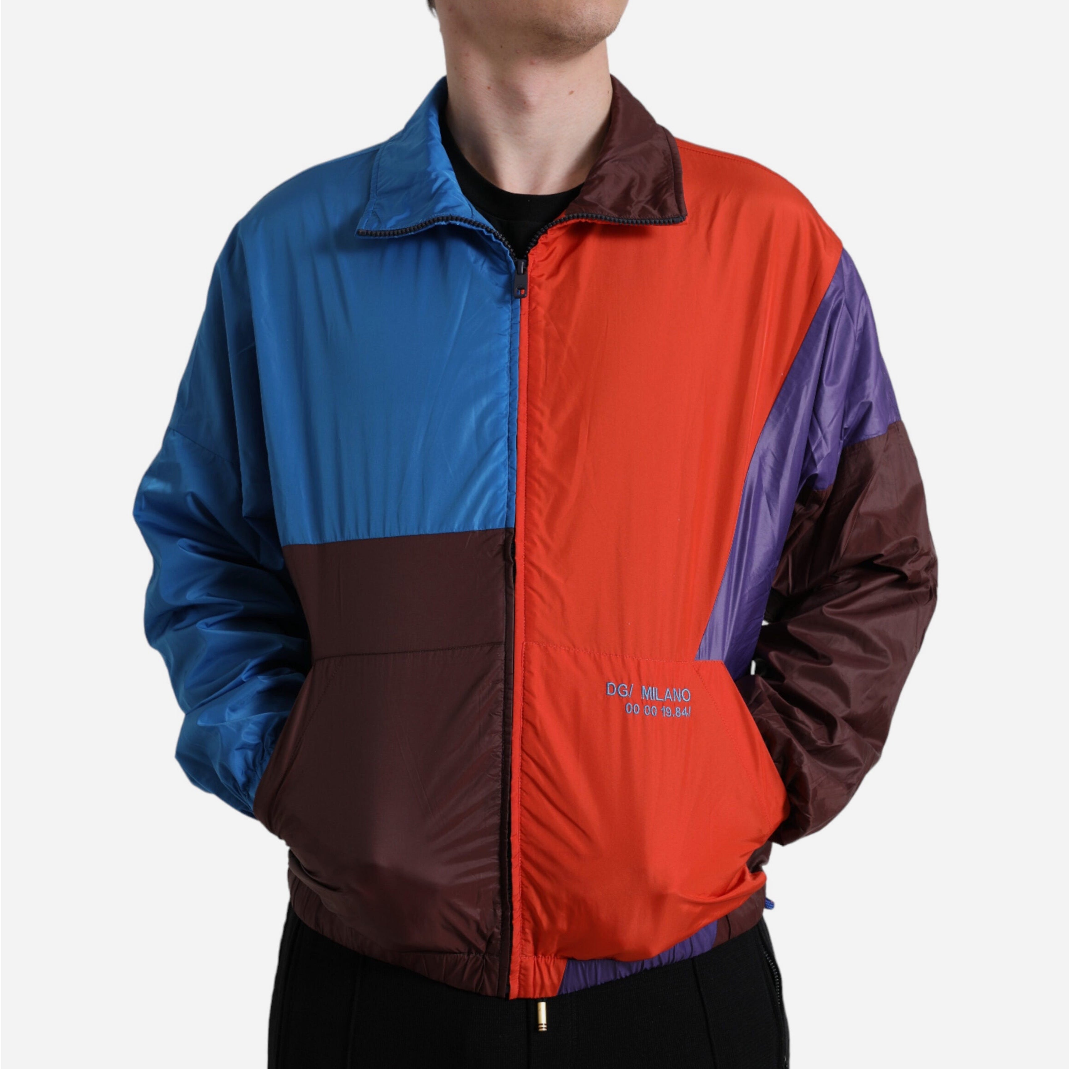 Мъжко пролетно уиндстопър яке в червено и синьо DOLCE & GABBANA
Men’s Red Blue Techno Fabric Windstopper Jacket