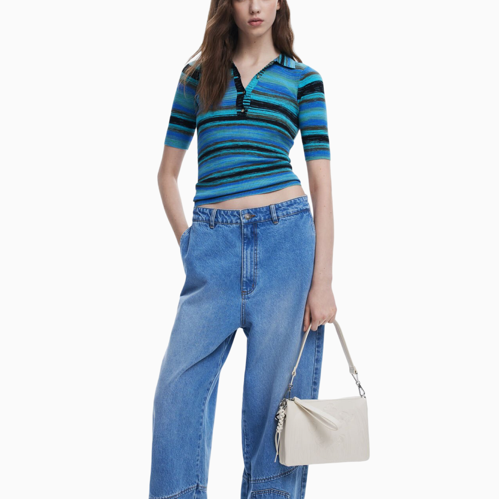 Дамска бяла чанта Desigual 25SAXPAF