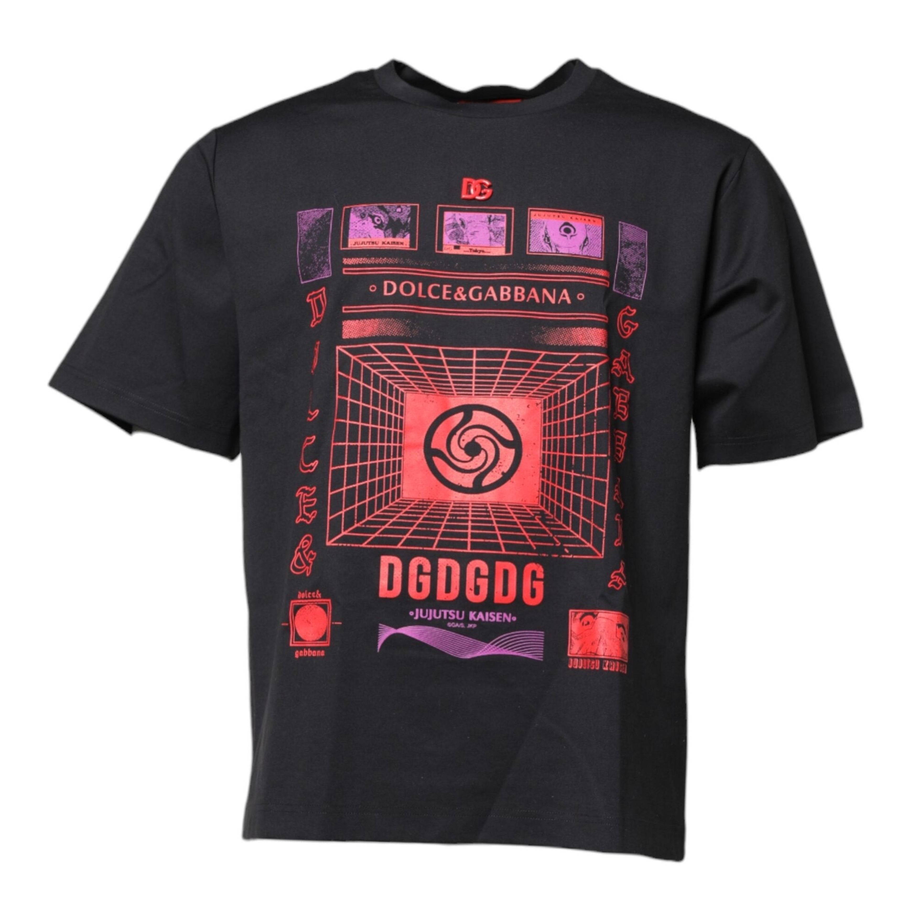 Мъжка тениска Men’s t-shirt DOLCE & GABBANA I8AGEZ G7F0S HN3ZI Black front view