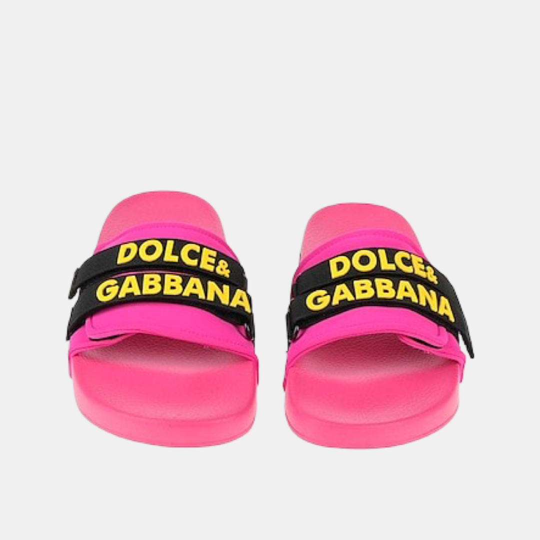 Дамски розови чехли Dolce & Gabbana Women Slippers