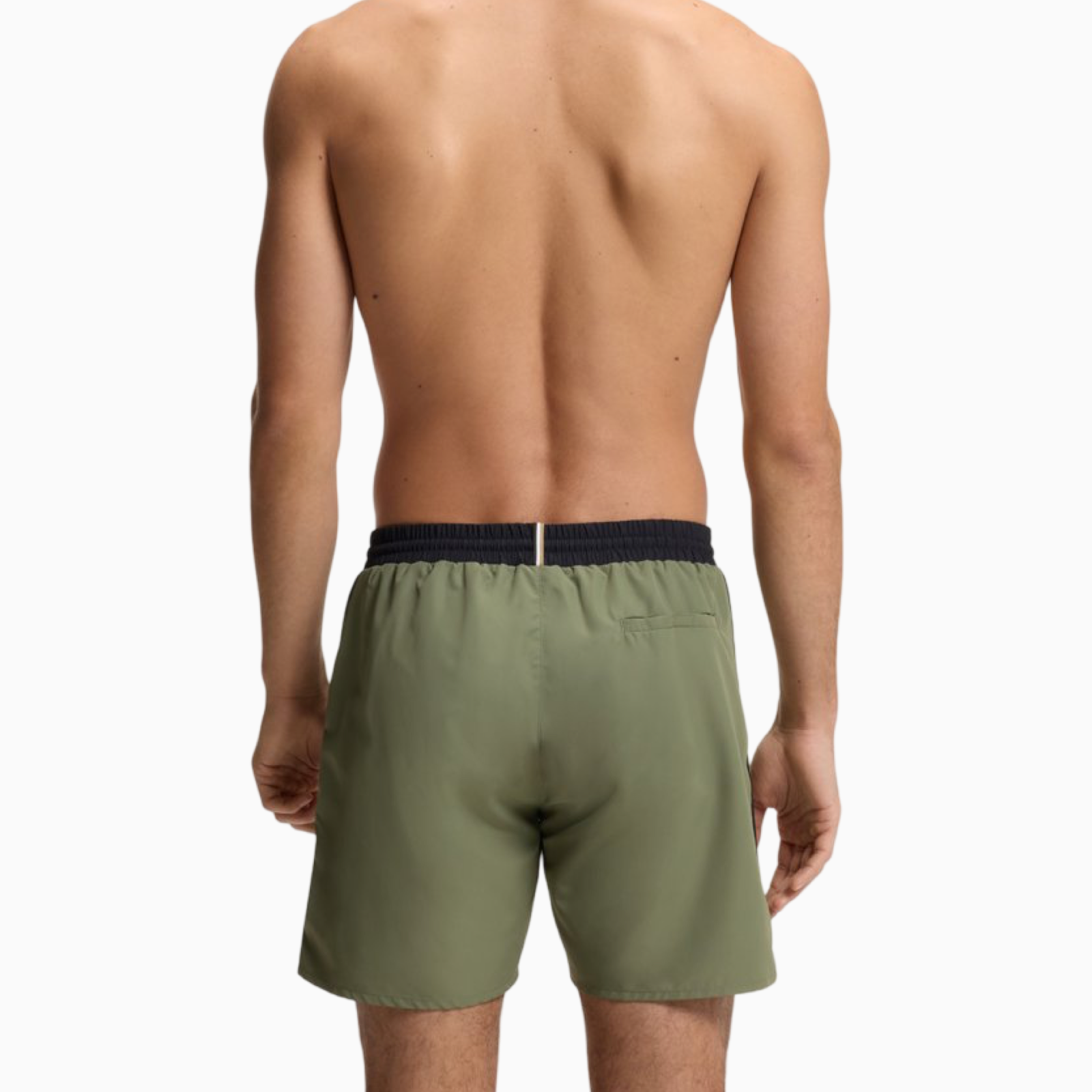Мъжки зелени бански Boss Men Swimwear 50514429 Back View