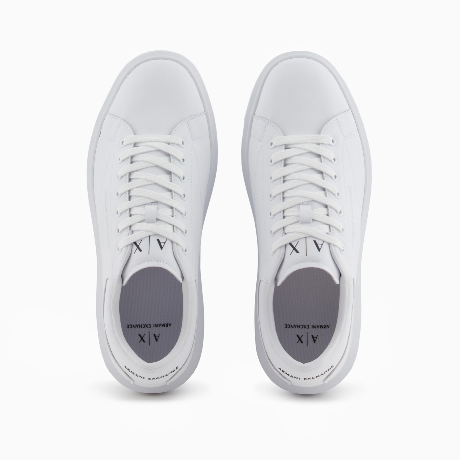 Мъжки бели кецове Armani Exchange Men Sneakers XUX123 XV534 00152 Top View