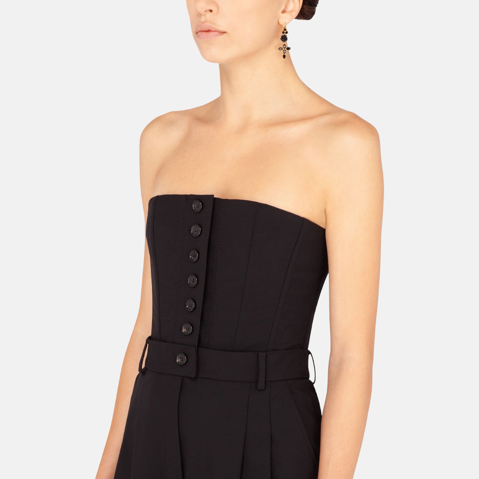 Dolce & Gabbana Strapless Romper Jumpsuit Dress Close-Up