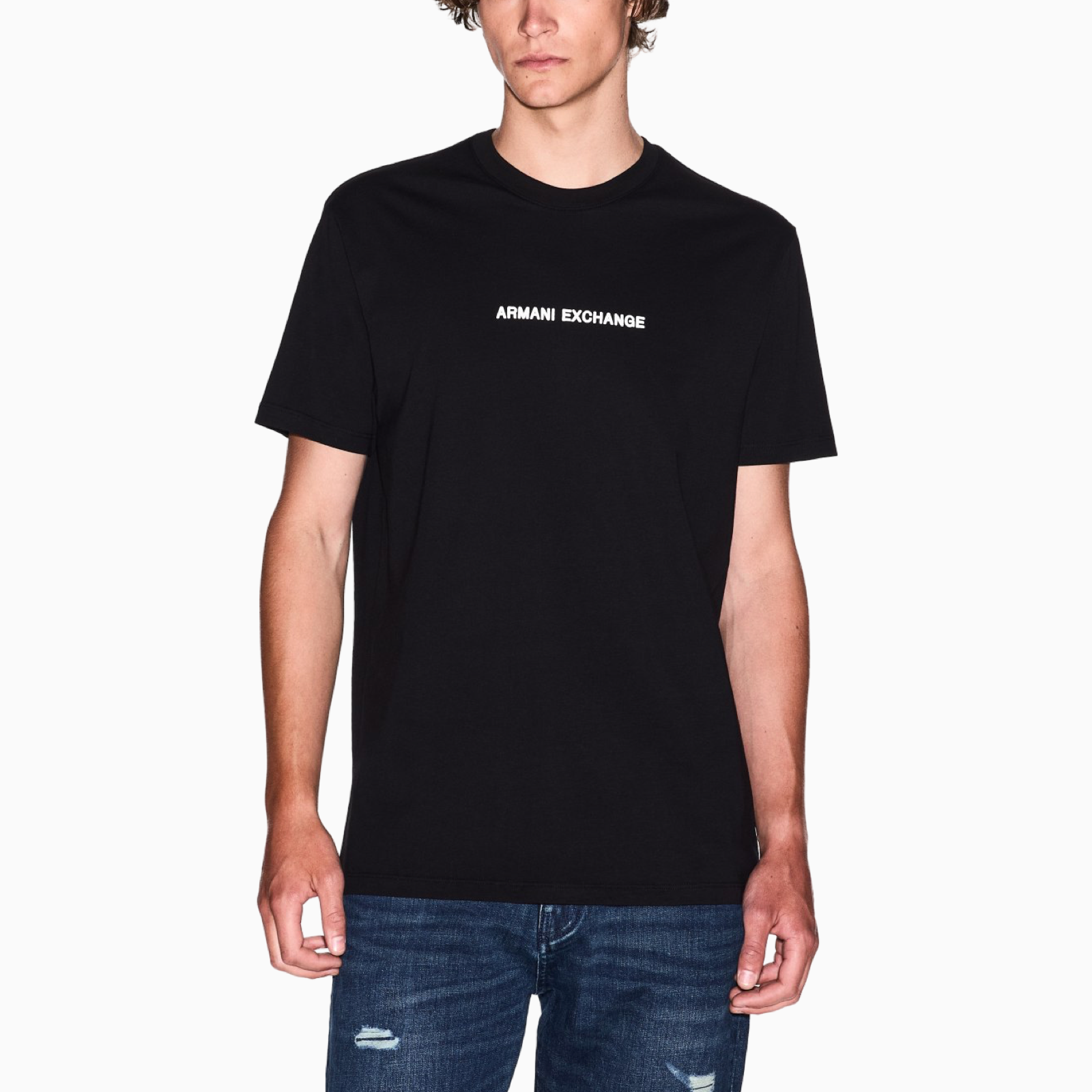 Мъжка черна тениска Armani Exchange XM000787 AF12308
