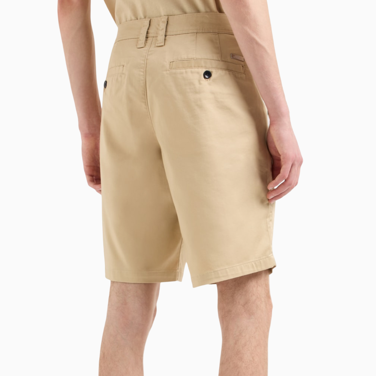 Мъжки бежови къси панталони Armani Exchange 8NZS42 ZN1RZ Back View